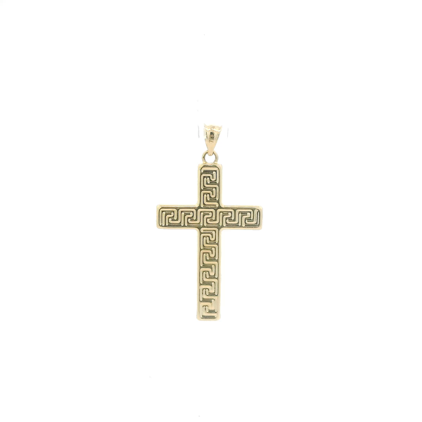18K Yellow Gold Greek Cross Pendant
