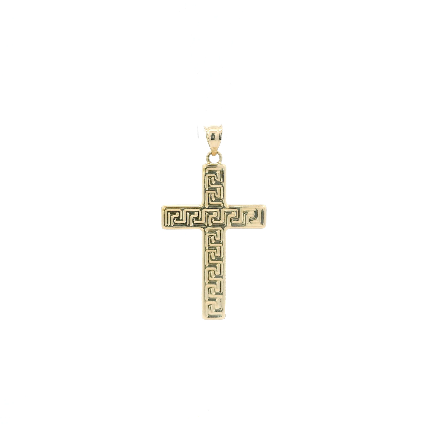 18K Yellow Gold Greek Cross Pendant
