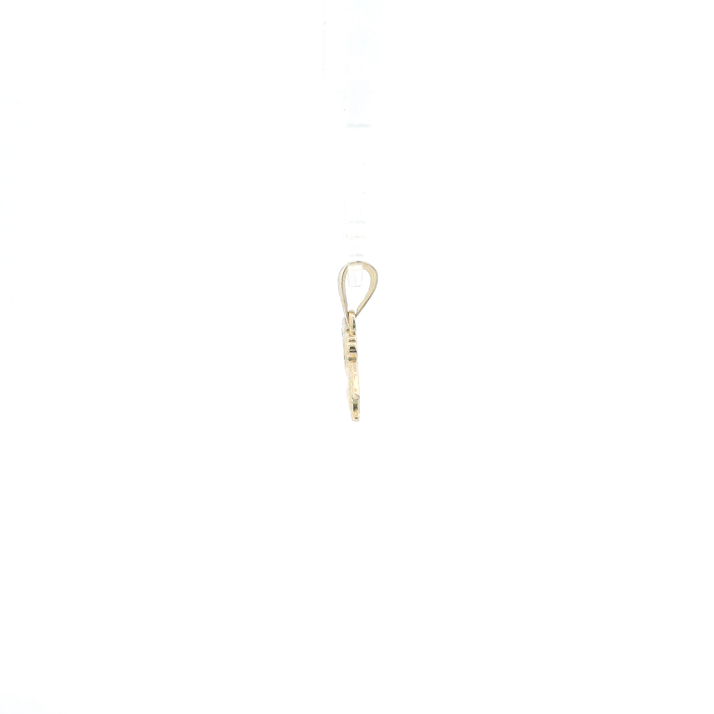14K Yellow Gold Star & Angel Pendant