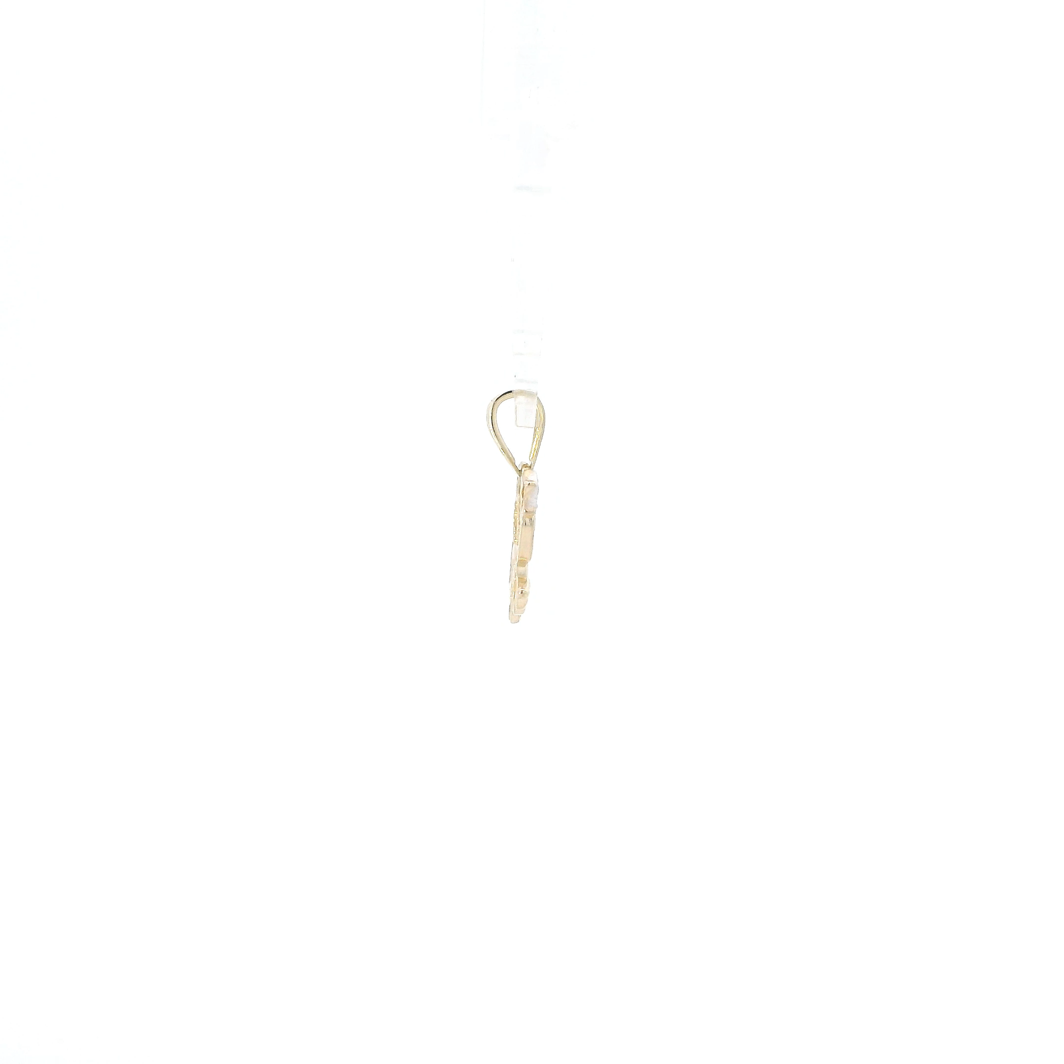 14K Yellow Gold Star & Angel Pendant