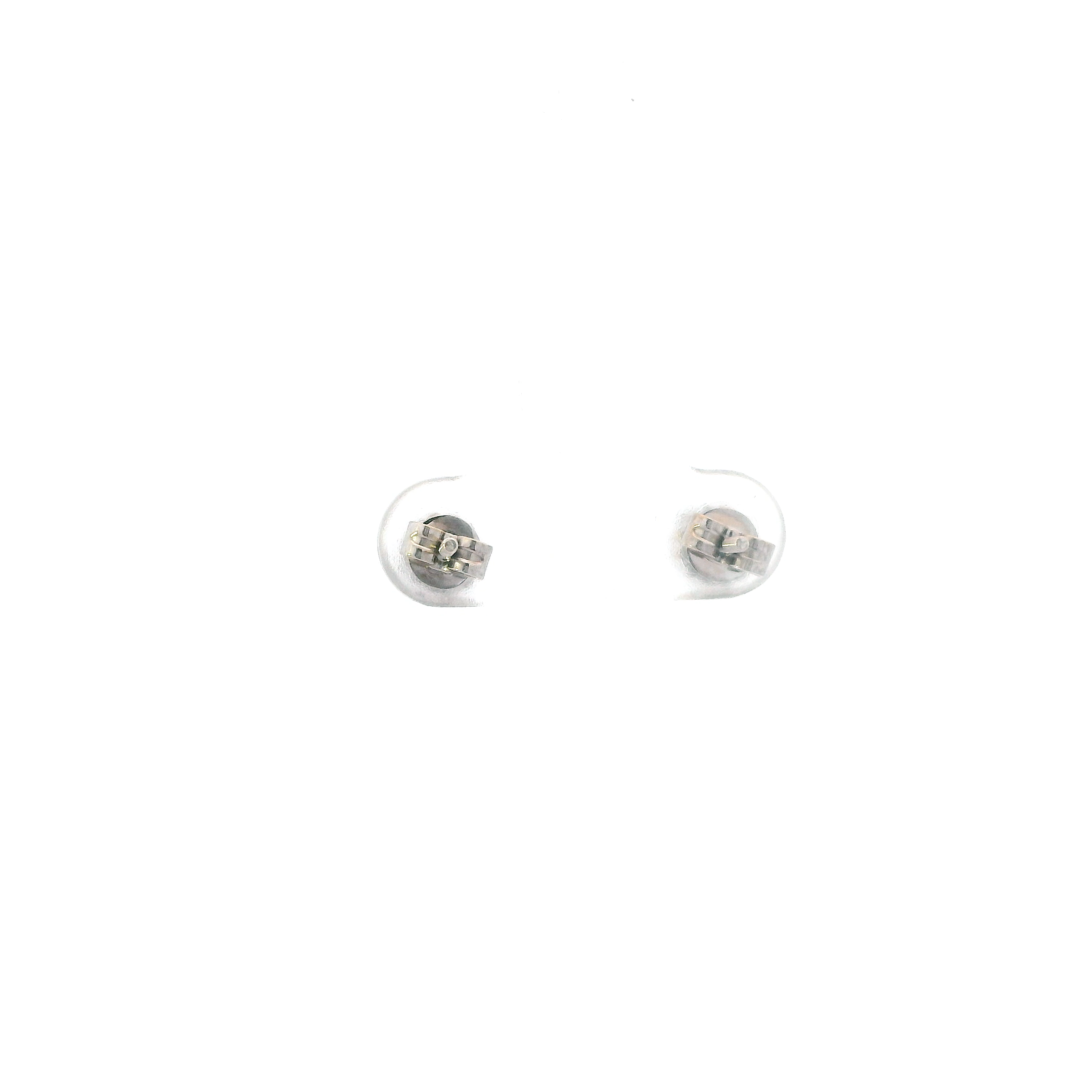 10K White Gold Diamond Screwback Stud Earrings - 0.25ct