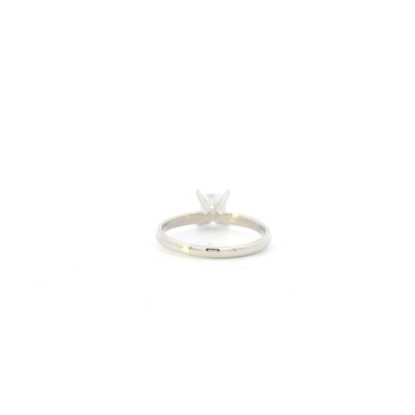 14K White Gold Solitaire Diamond Ring - 0.99ct