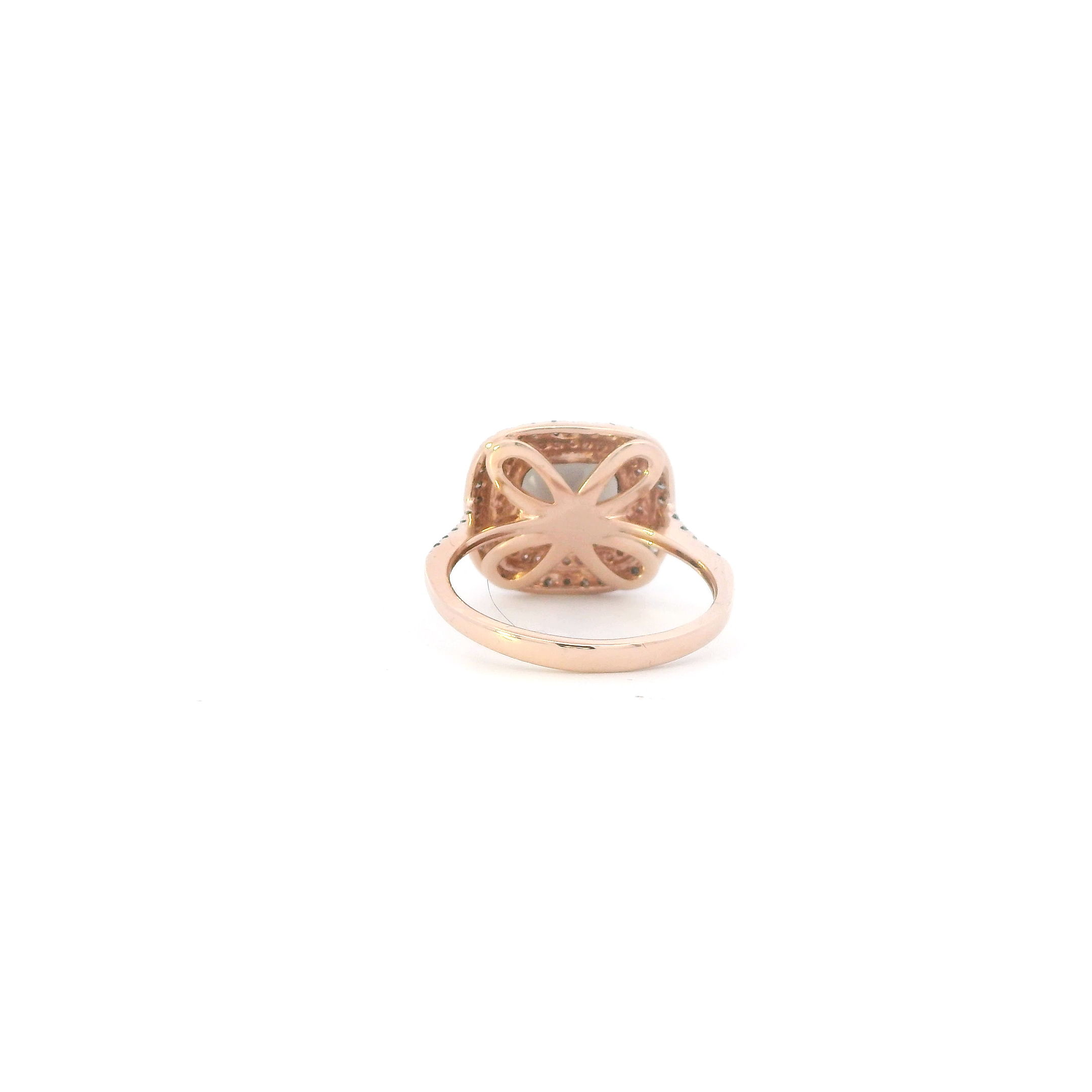 14K Rose Gold Smokey Quartz Womans Ring