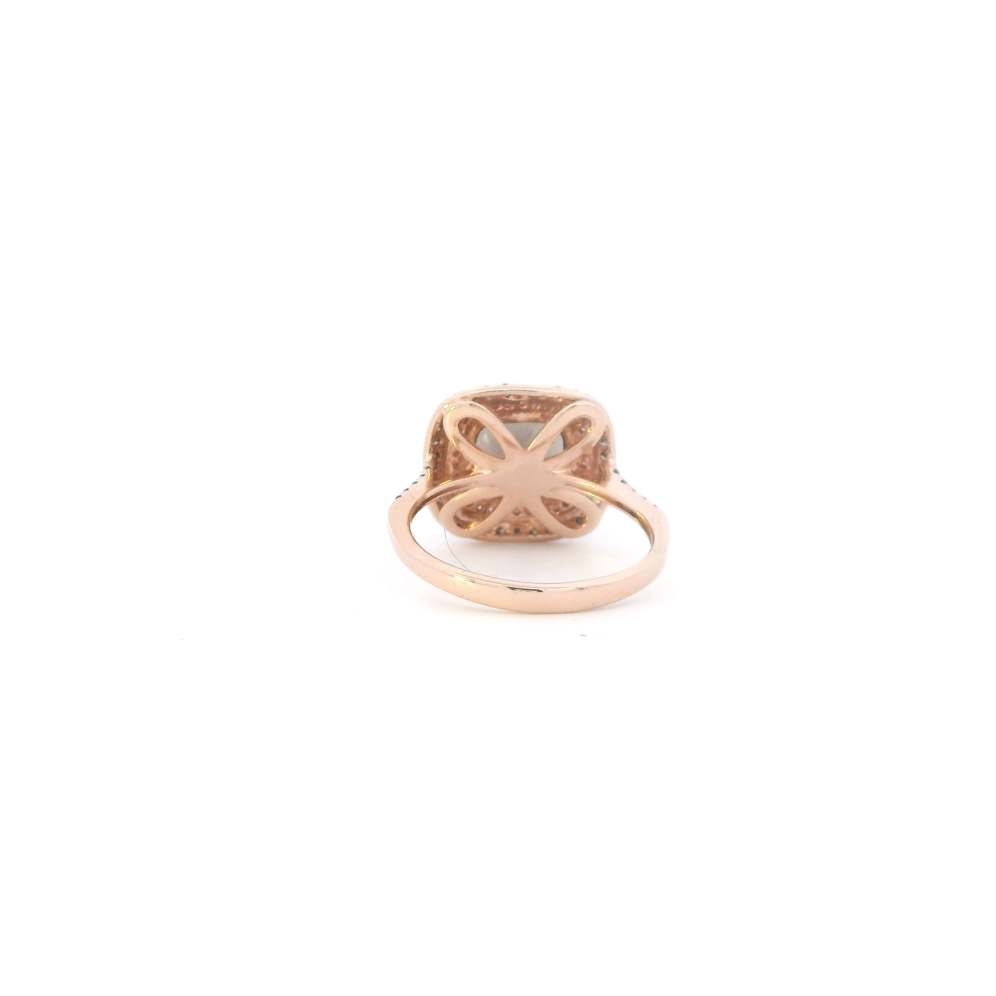14K Rose Gold Smokey Quartz Womans Ring