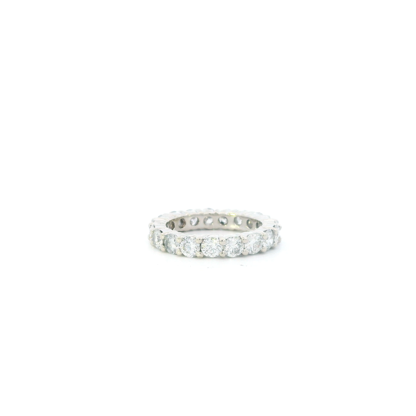14K White Gold Diamonds Eternity Band - 2.85ct