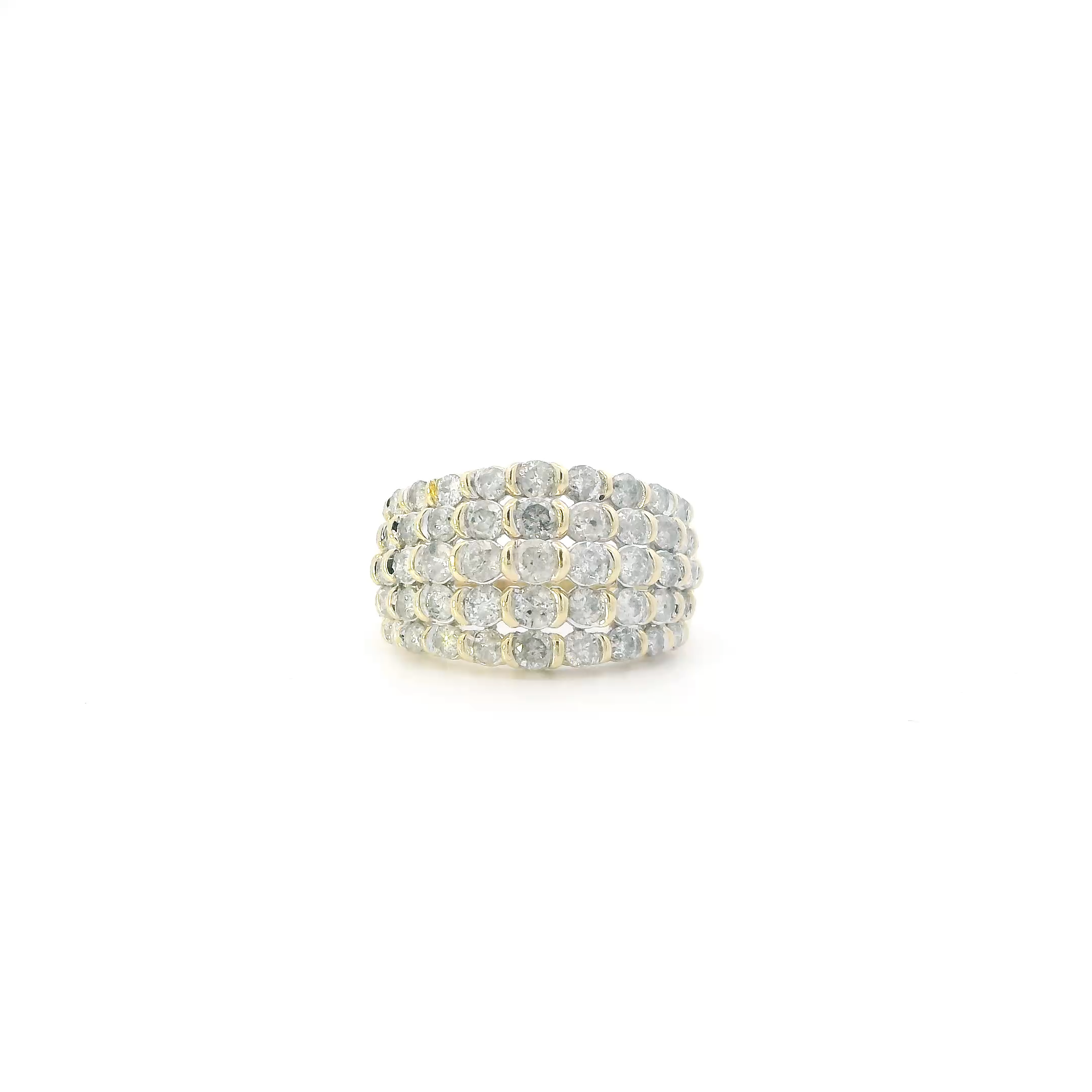 10K Yellow Gold Diamond Womans Ring - 2.25ct