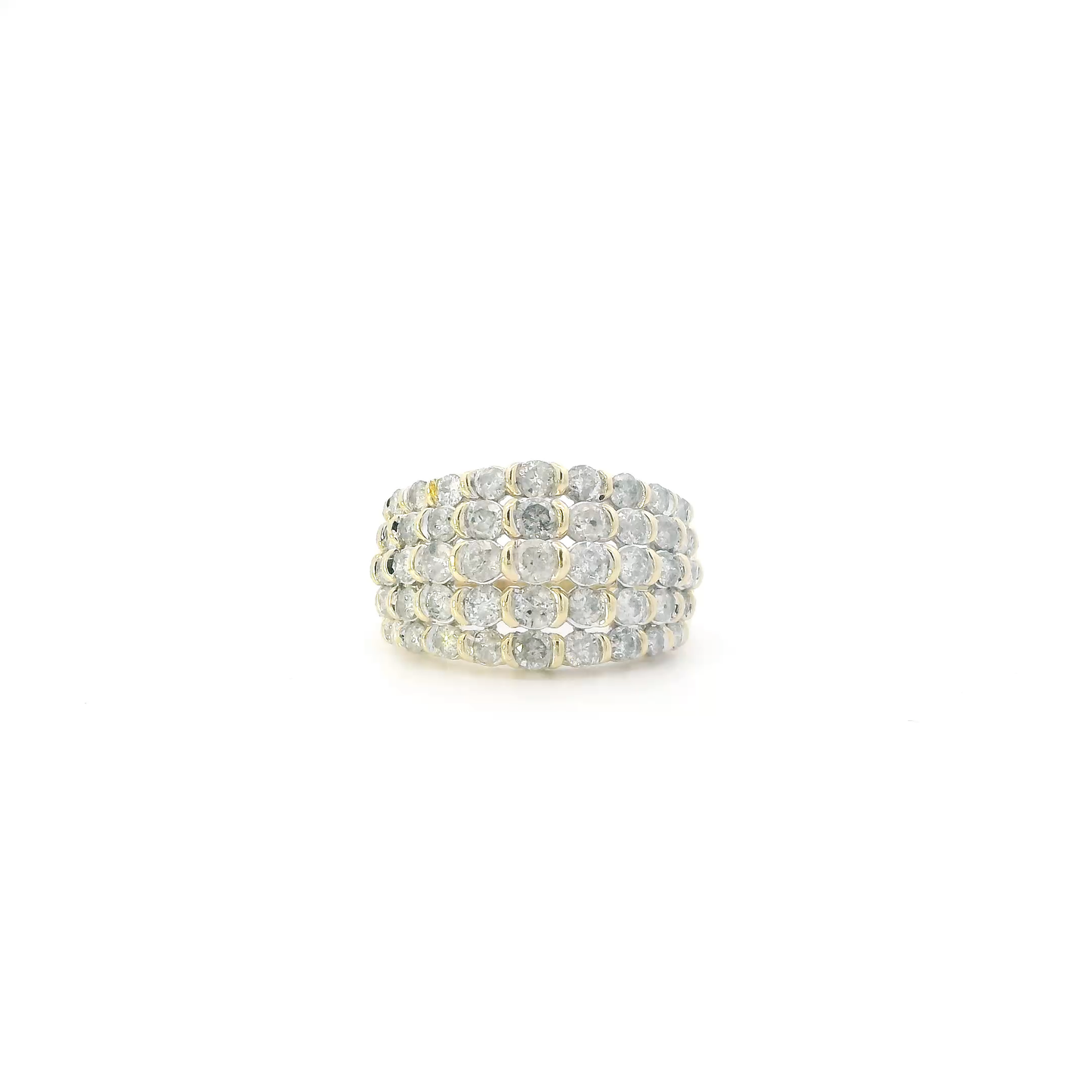 10K Yellow Gold Diamond Womans Ring - 2.25ct