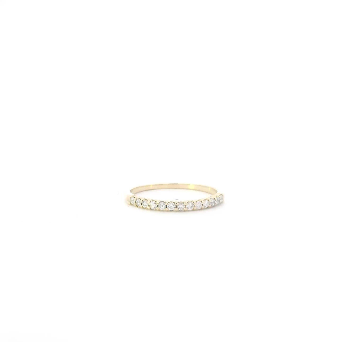 14K Yellow Gold Diamonds Womans Ring - 0.20ct
