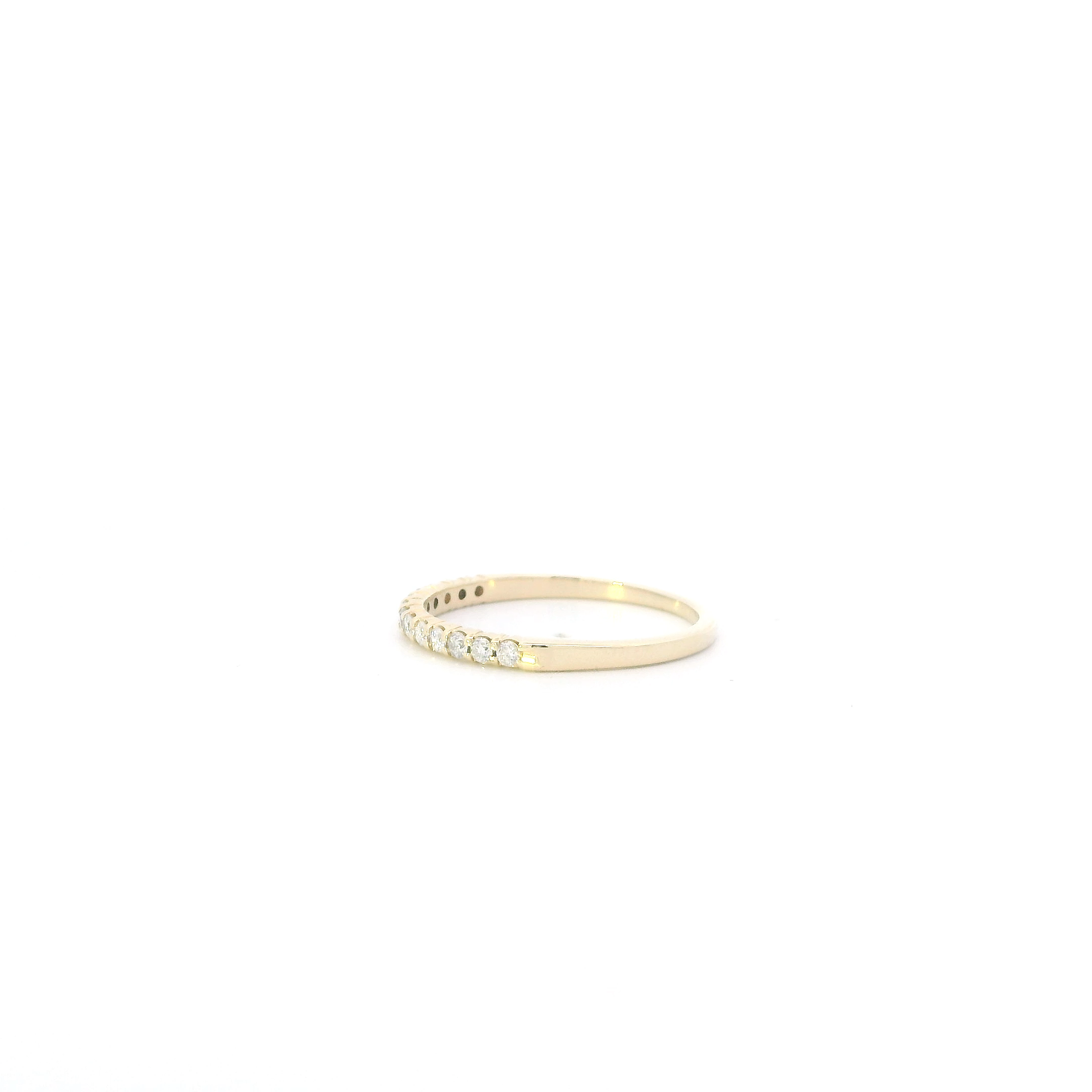 14K Yellow Gold Diamonds Womans Ring - 0.20ct