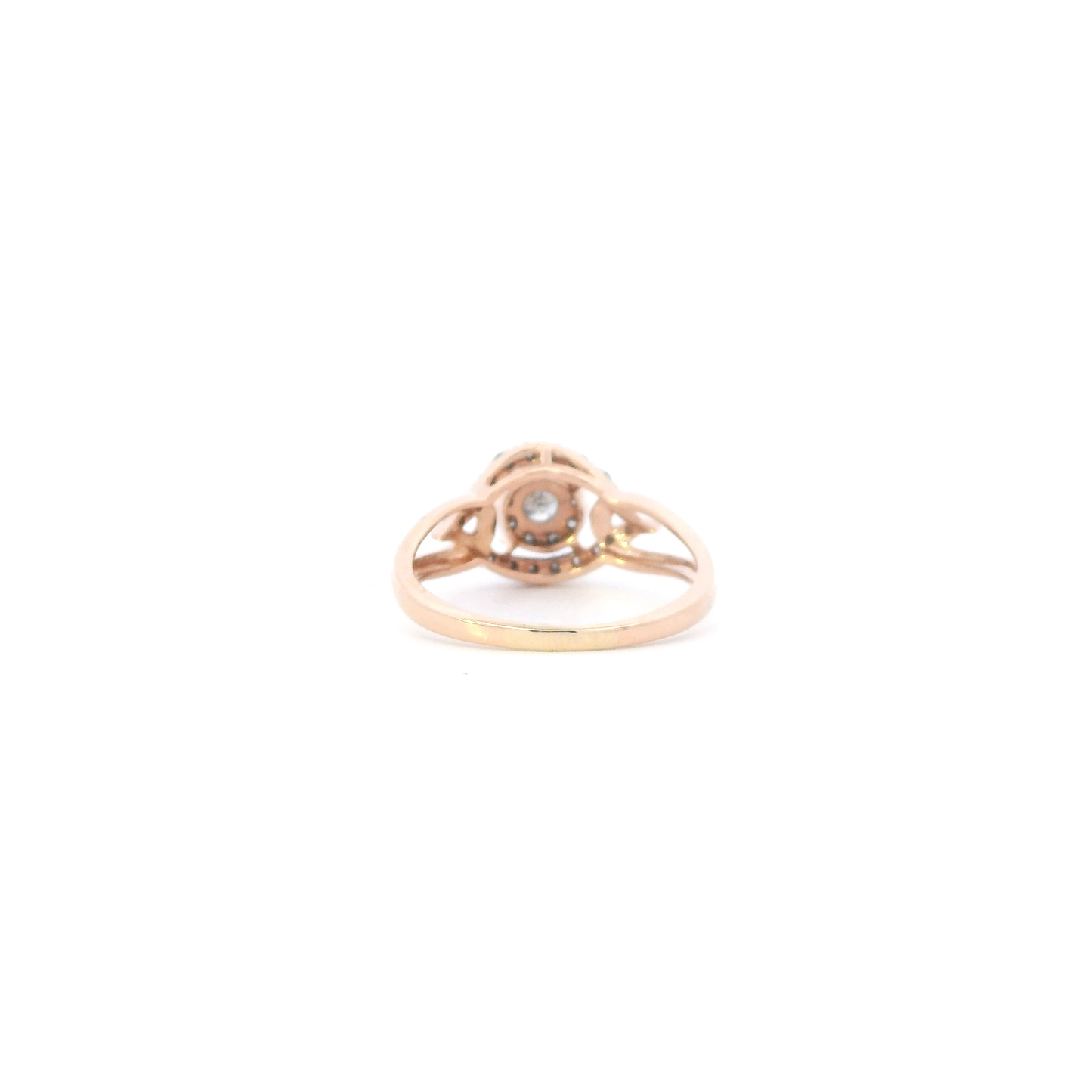 10K Rose Gold Diamonds Womans Ring - 0.42ct
