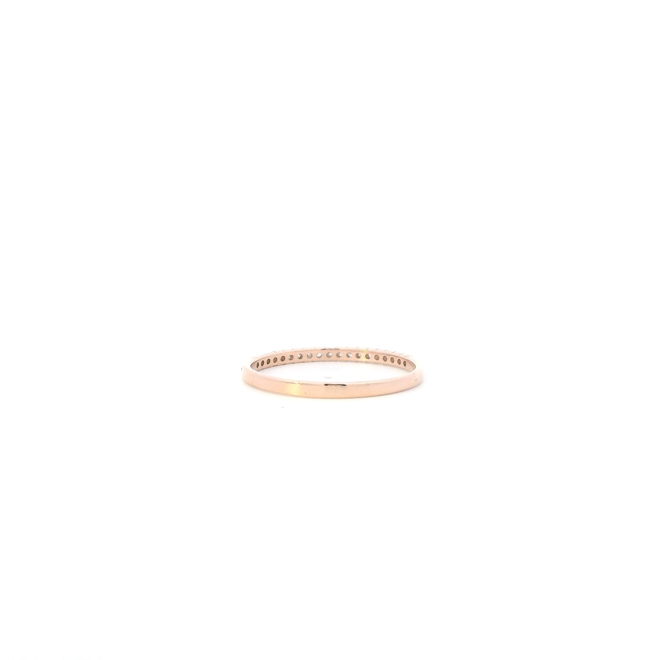 10K Rose Gold Diamonds Womans Ring
