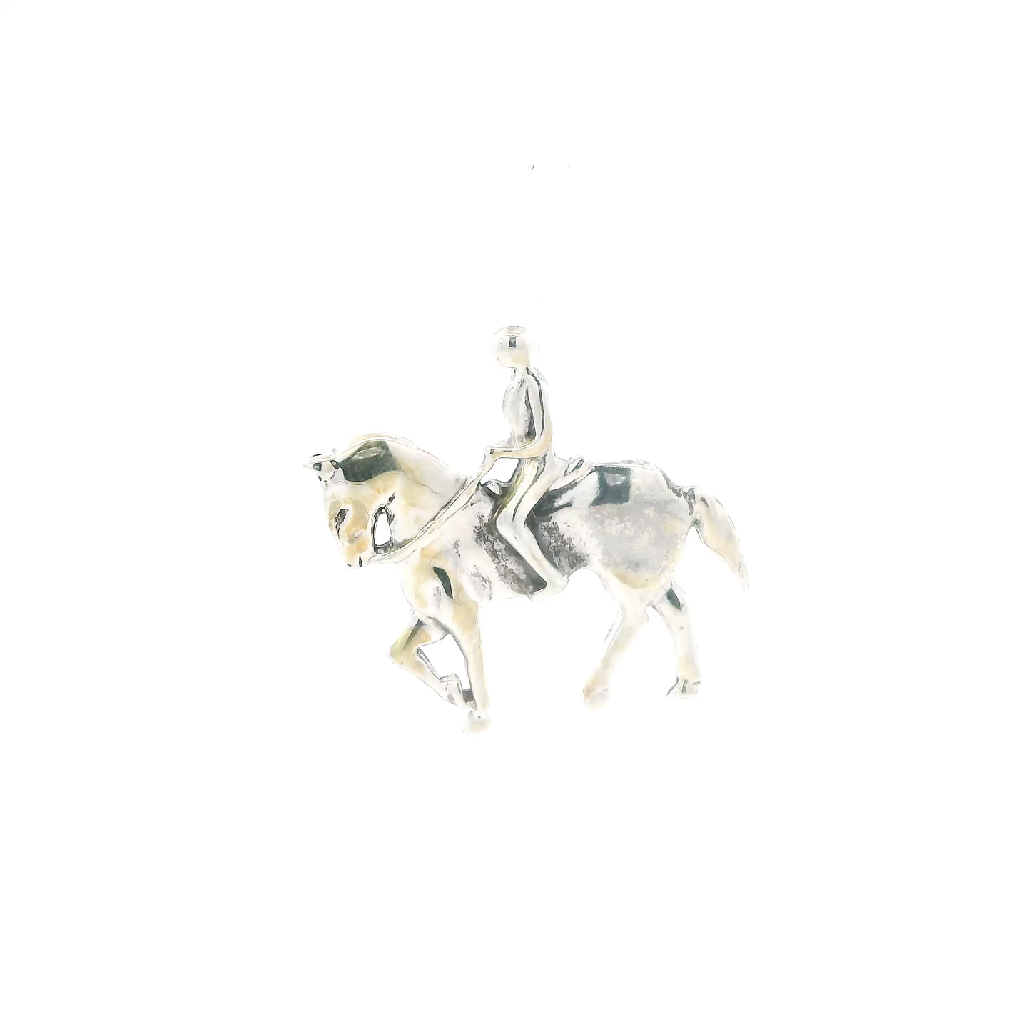 Bogarz Vintage Sterling Silver Horse & Rider Pendant