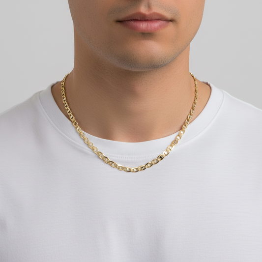 14K Yellow Gold 28" Mariner Chain