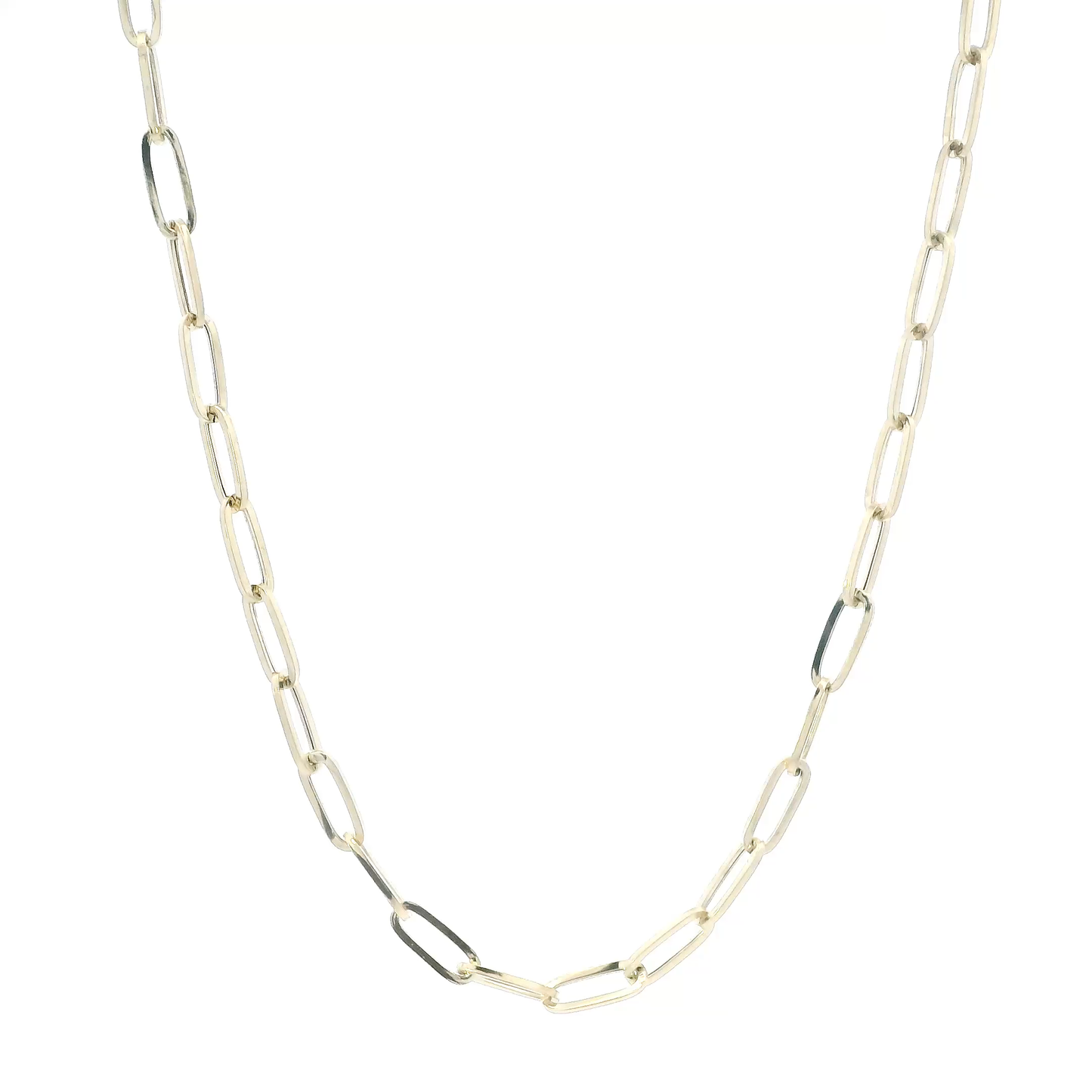 10K Yellow Gold 17.5" Paper Clip Chain