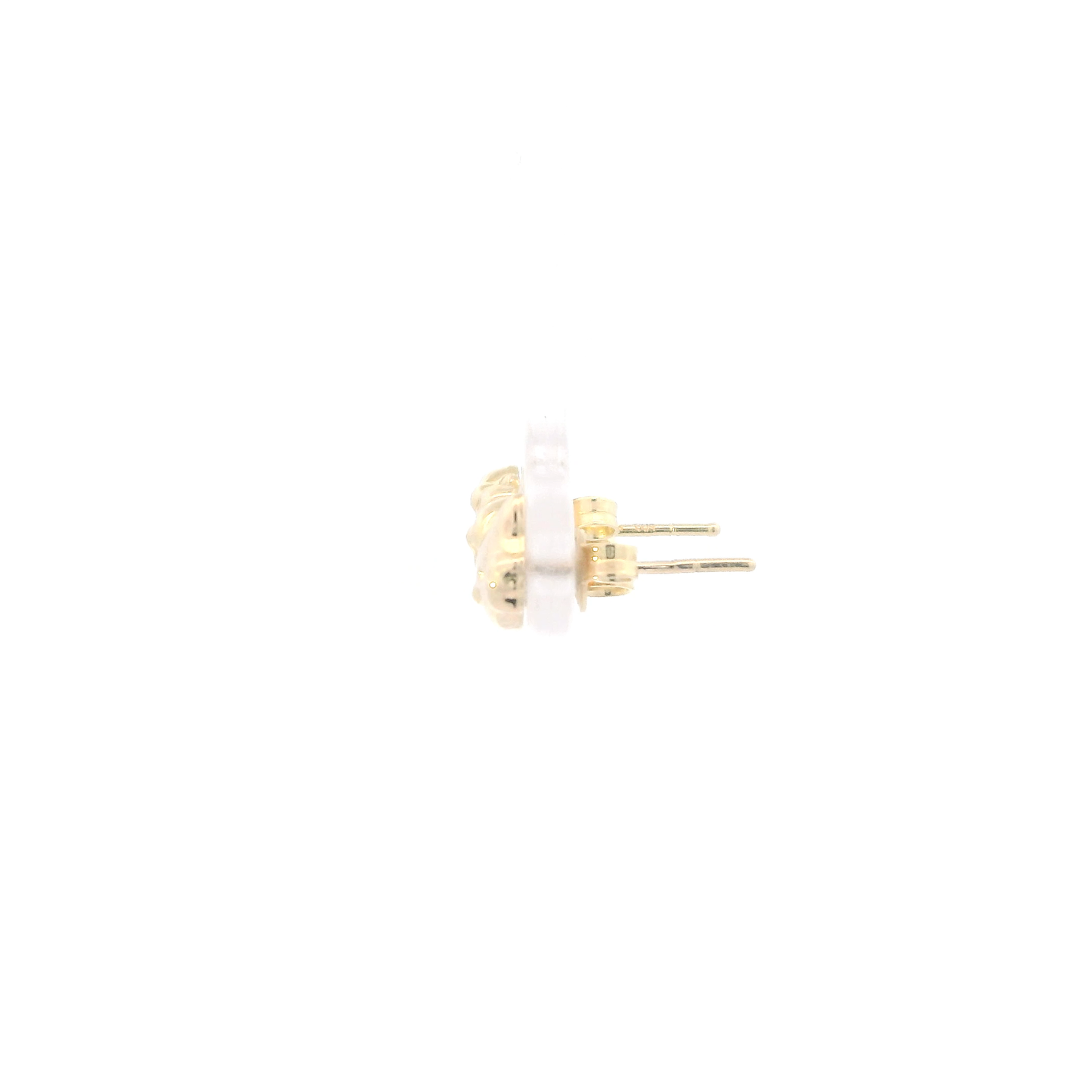 14K Yellow Gold Hello Kitty Stud Earrings