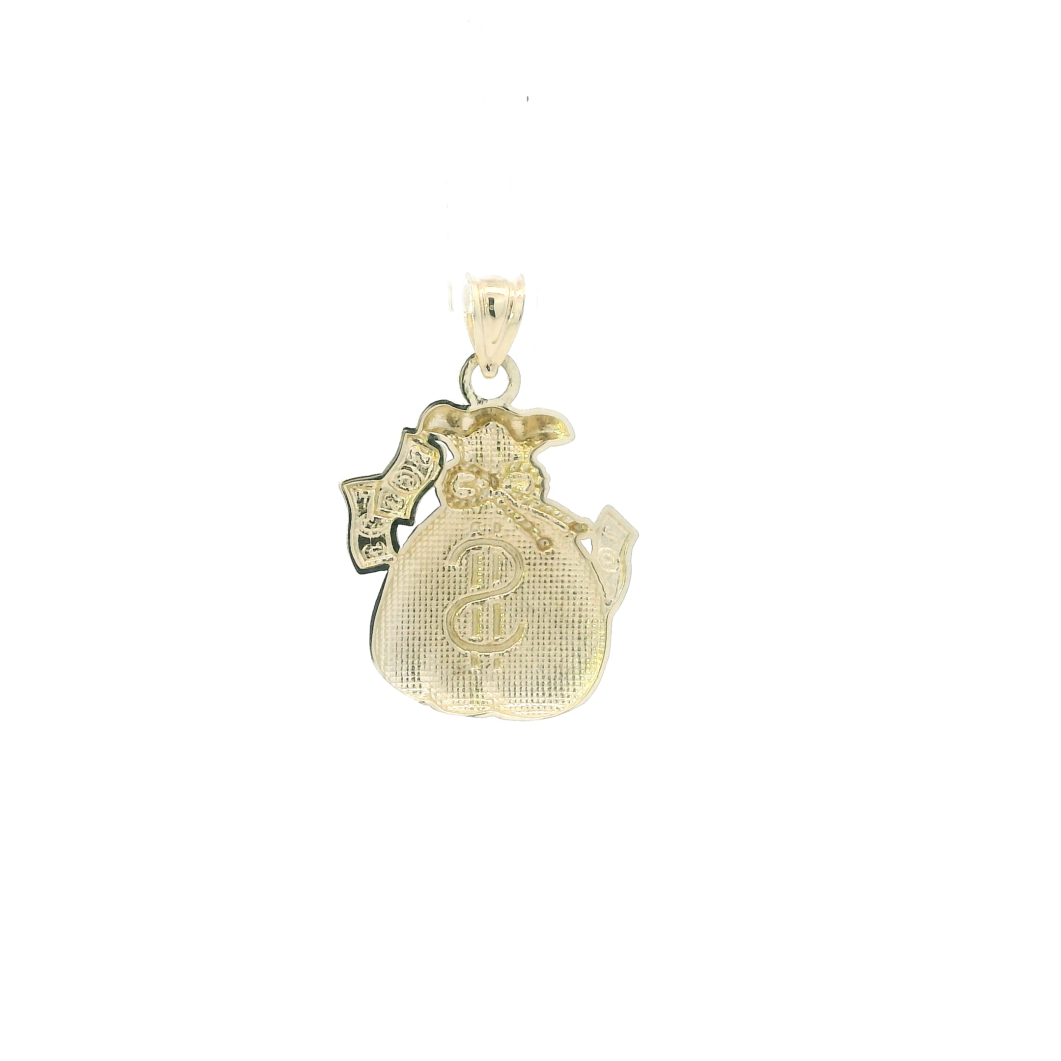 10K Yellow Gold Money Bag Pendant