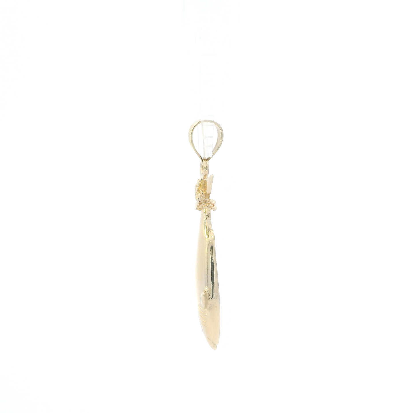 14K Yellow Gold Shark Pendant