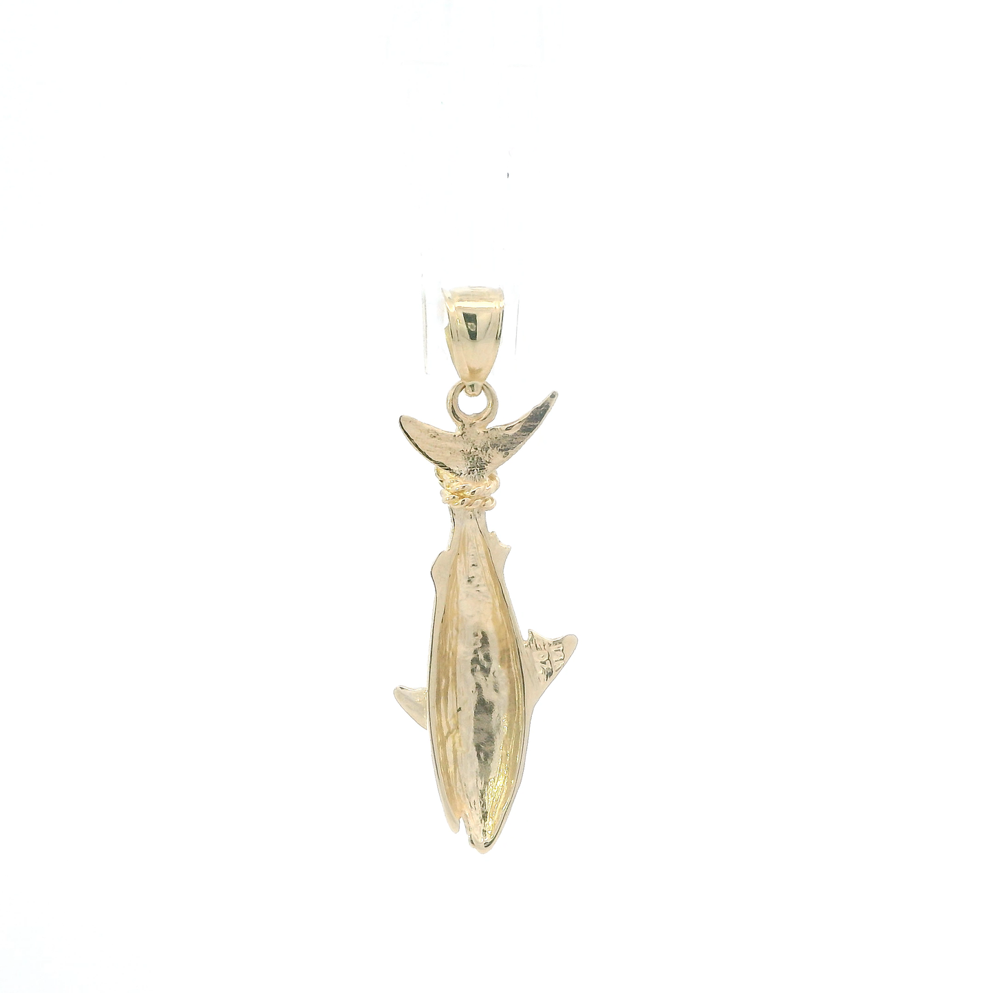 14K Yellow Gold Shark Pendant