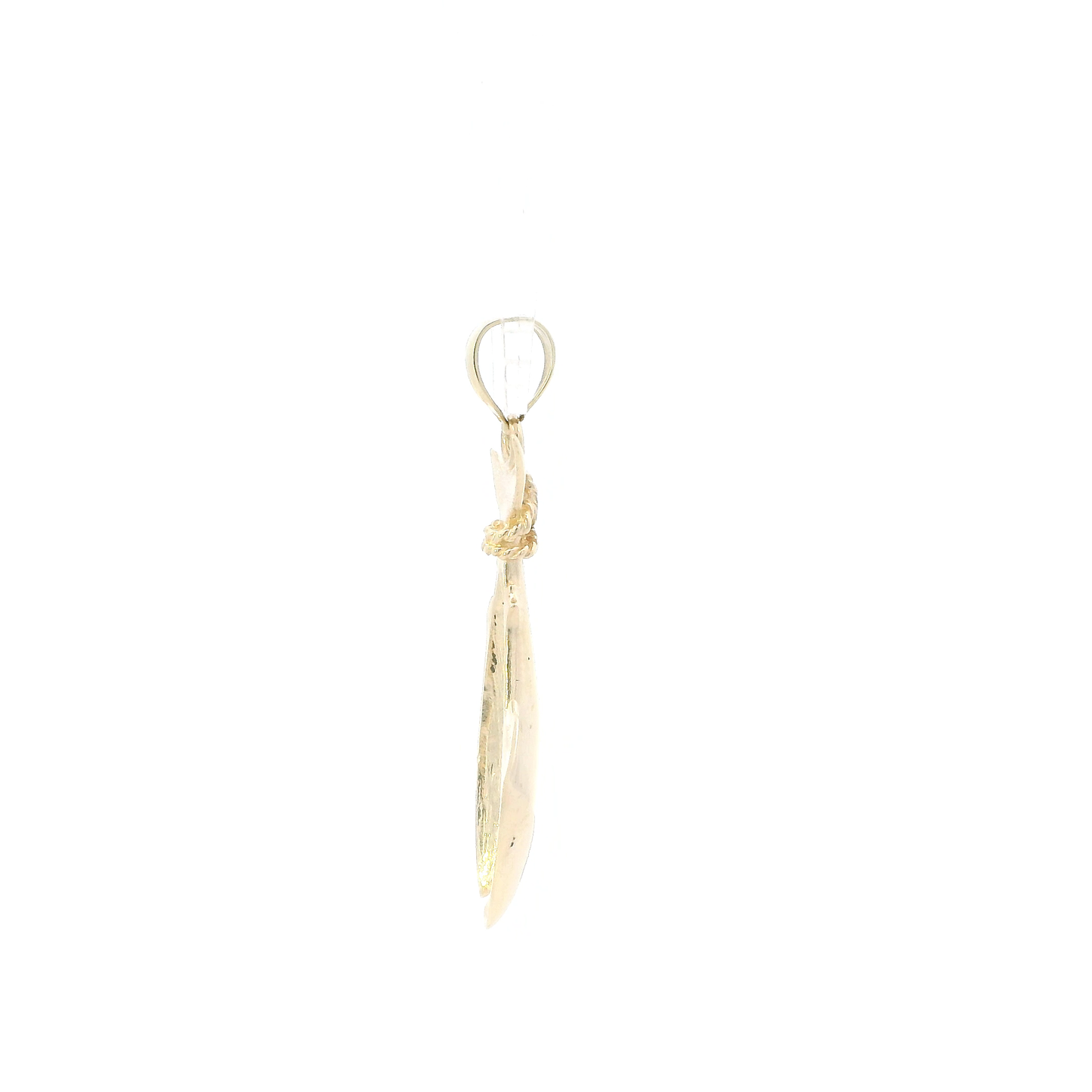 14K Yellow Gold Shark Pendant