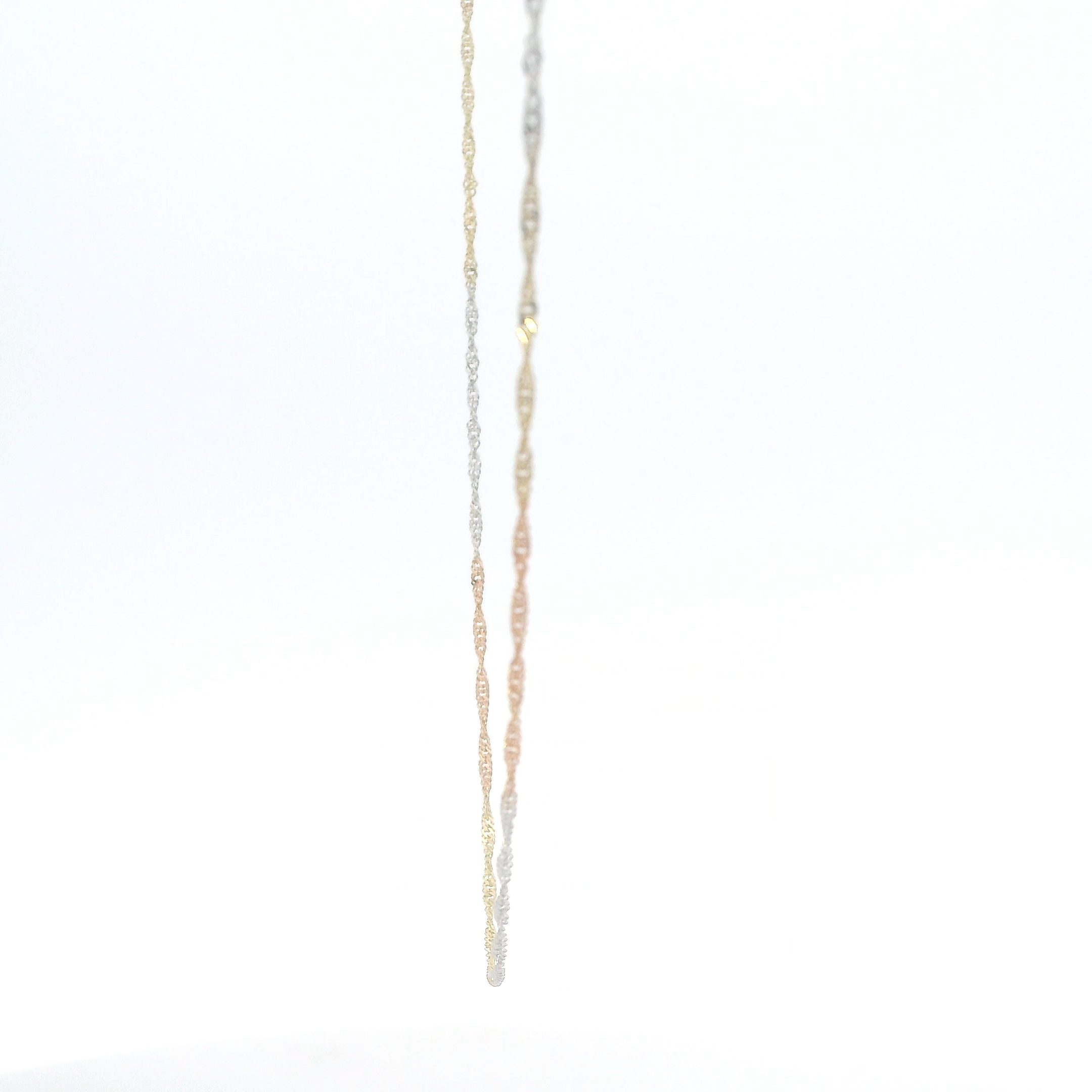 14K Tri Color Gold 18