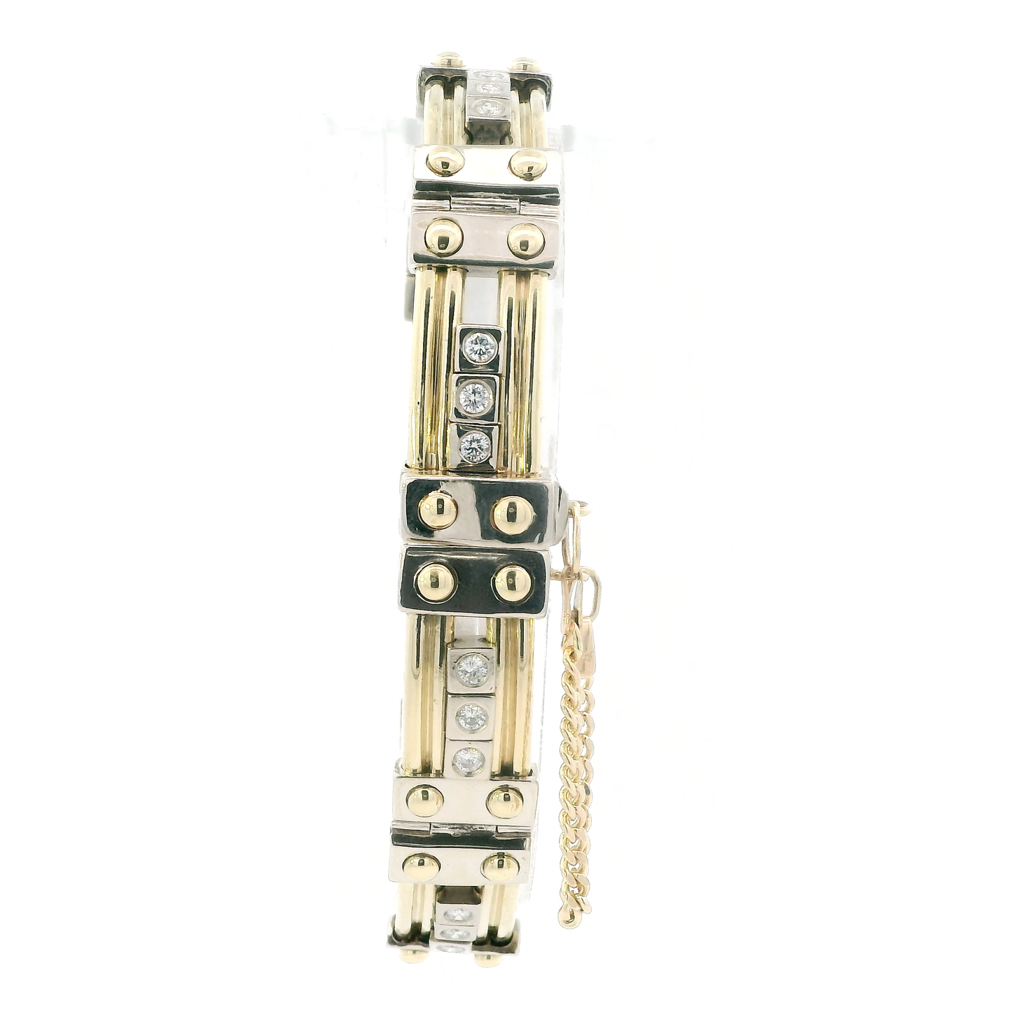14K Yellow & White Gold Diamonds Bracelet - 1.46ct