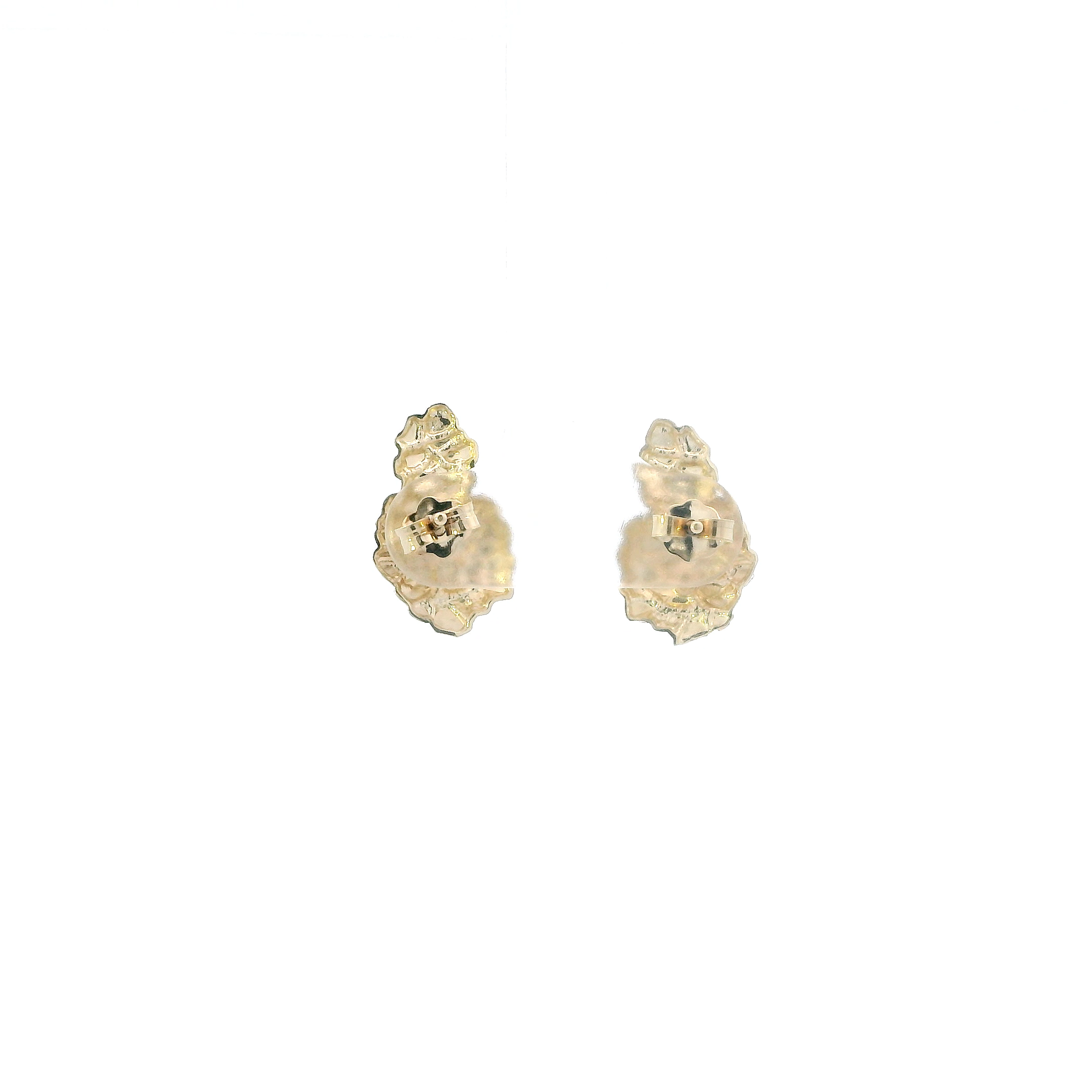 10K Yellow Gold Nugget Stud Earrings