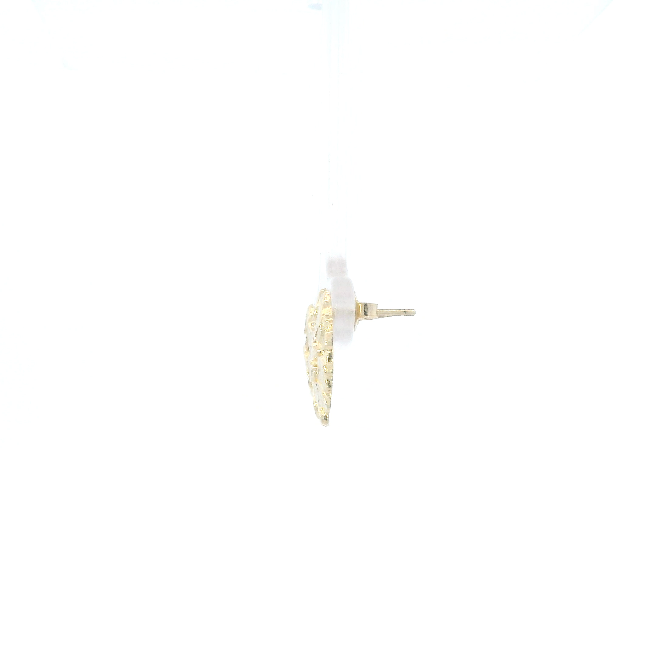 10K Yellow Gold Nugget Stud Earrings