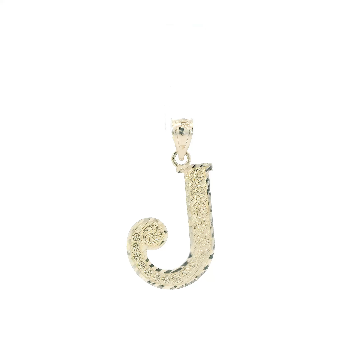 10K Yellow Gold Letter "J" Pendant