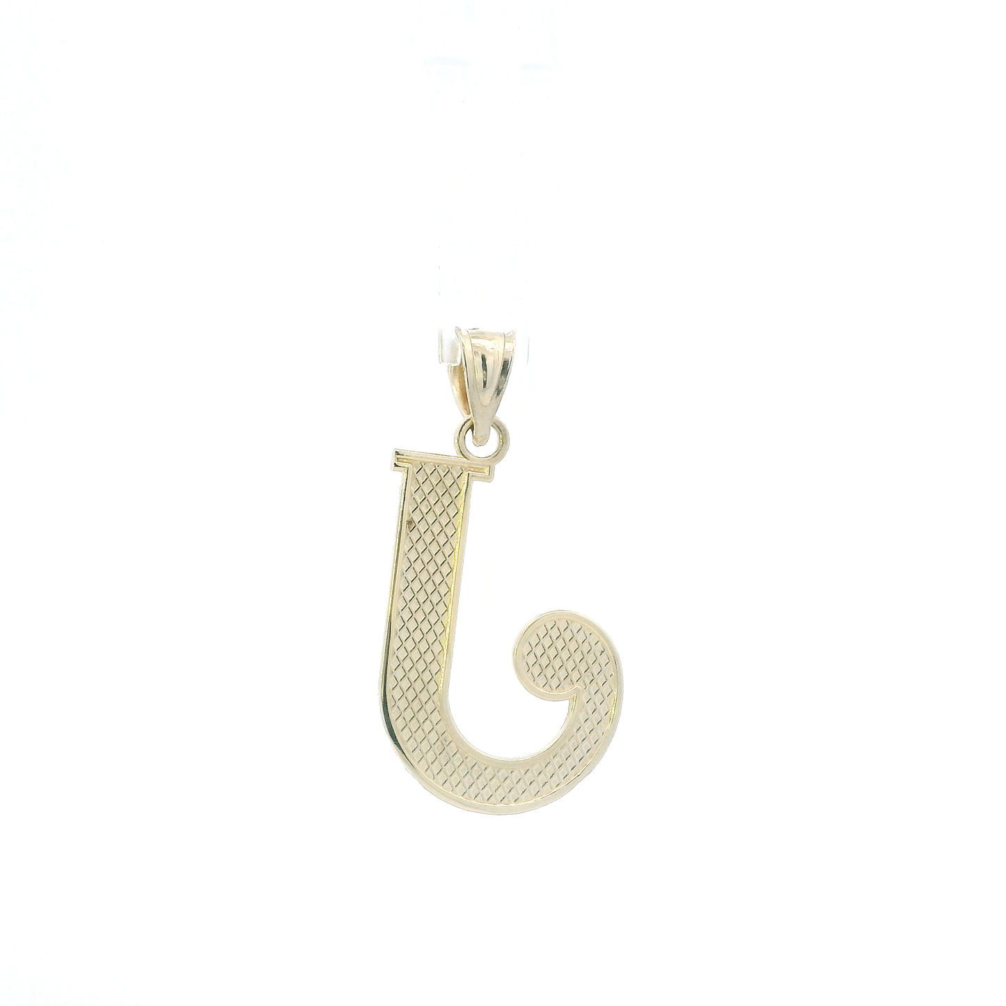 10K Yellow Gold Letter "J" Pendant