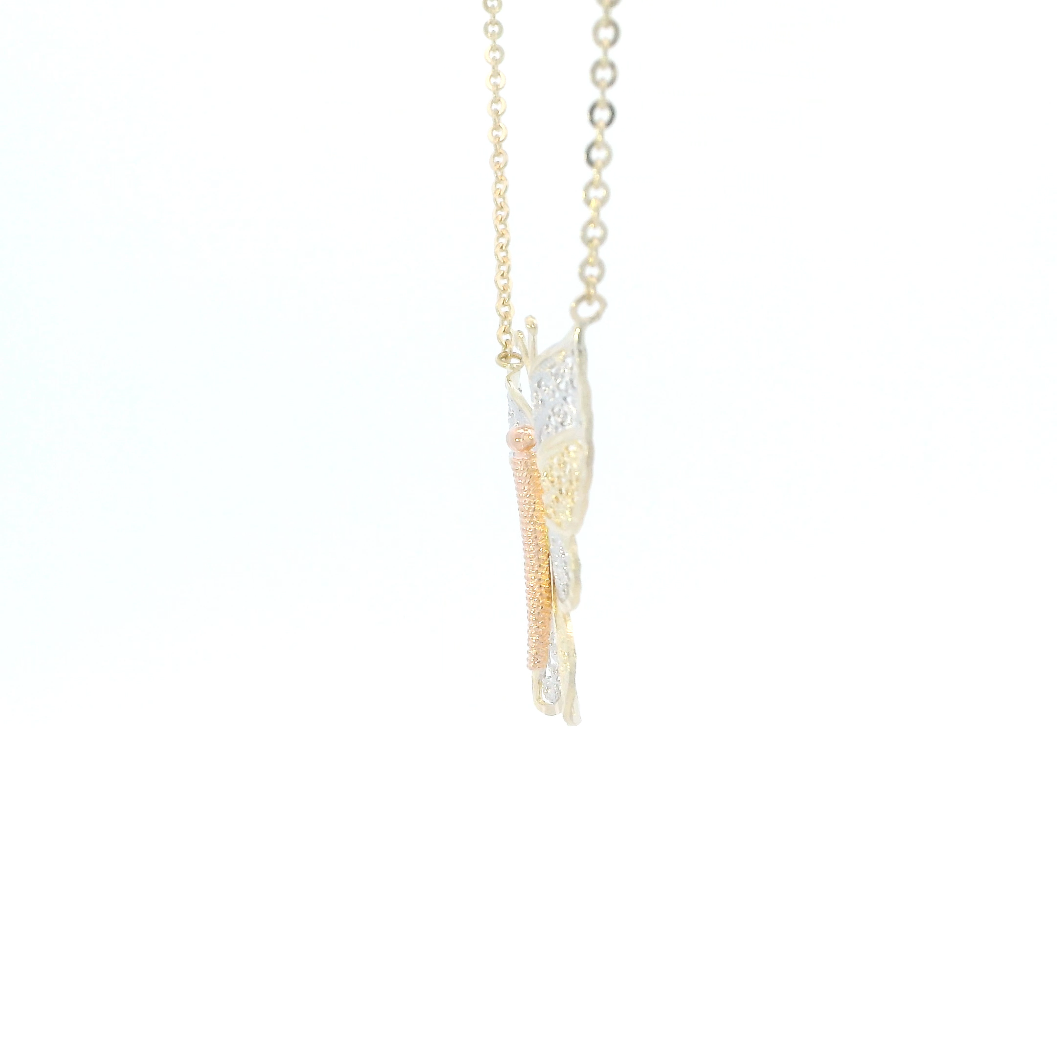 14k Tri Color Gold 17