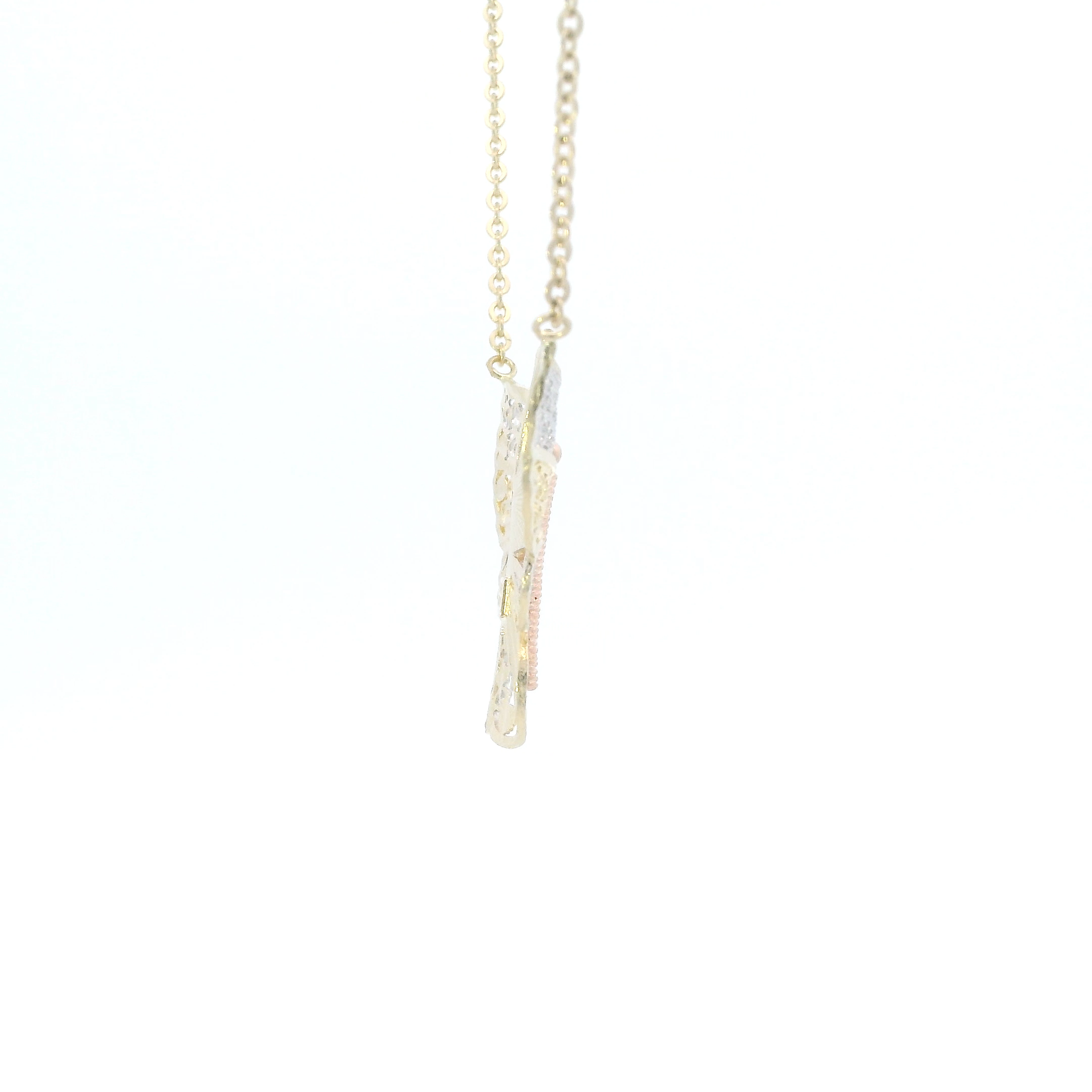 14k Tri Color Gold 17