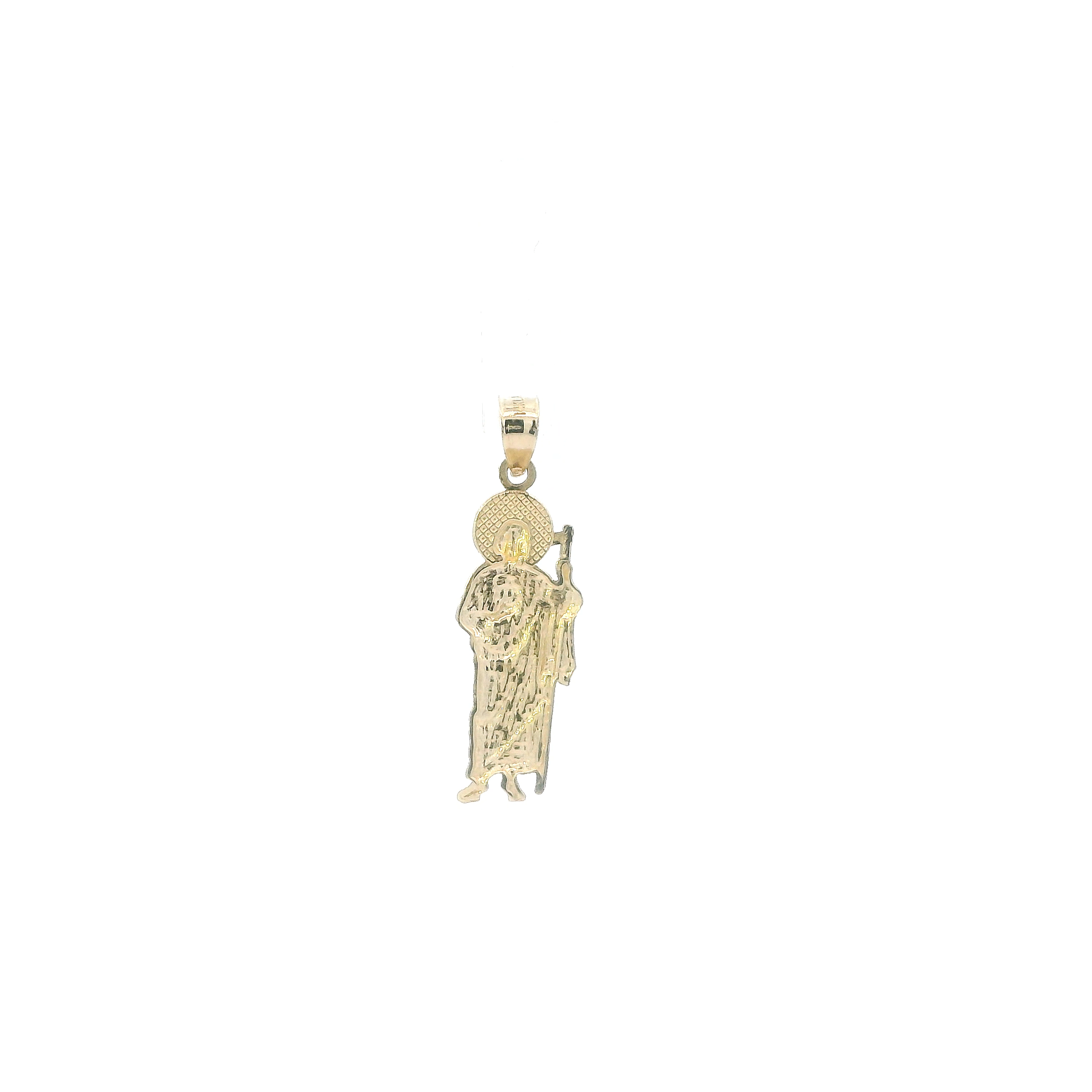 14K Yellow & White Gold Religious Standing Figure Pendant