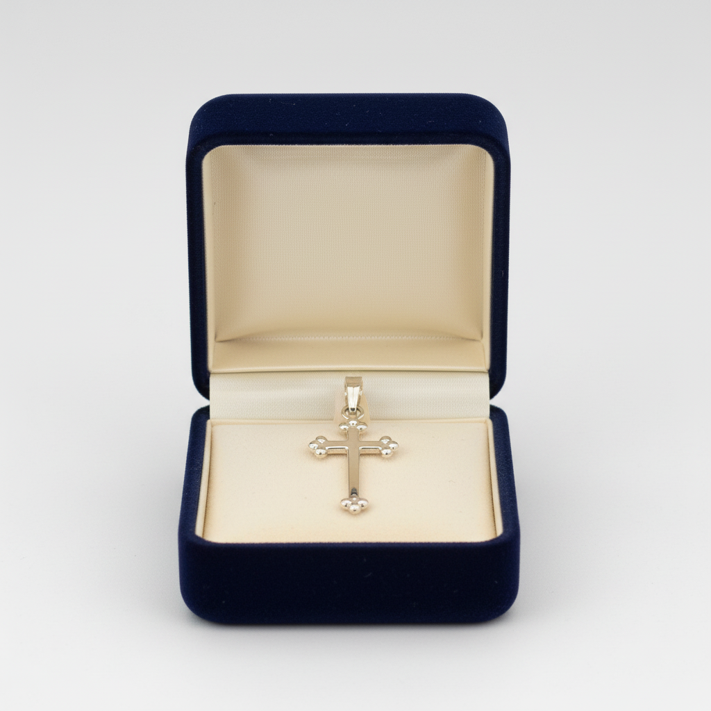 14K Yellow Gold Cross Pendant