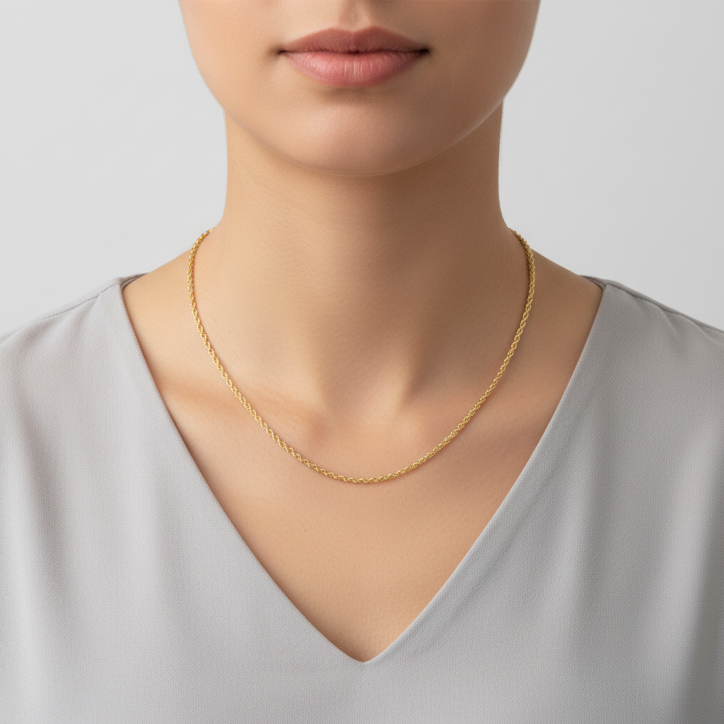 14K Yellow Gold Rope Chain