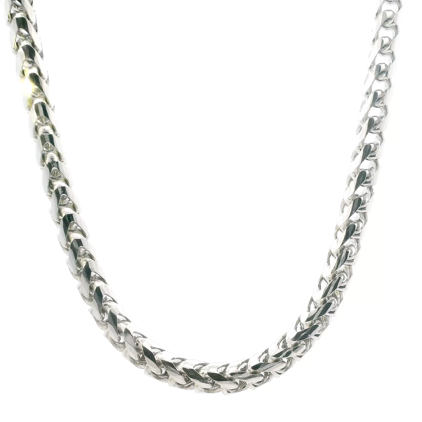 Sterling Silver 18" Snake Wheat Chain