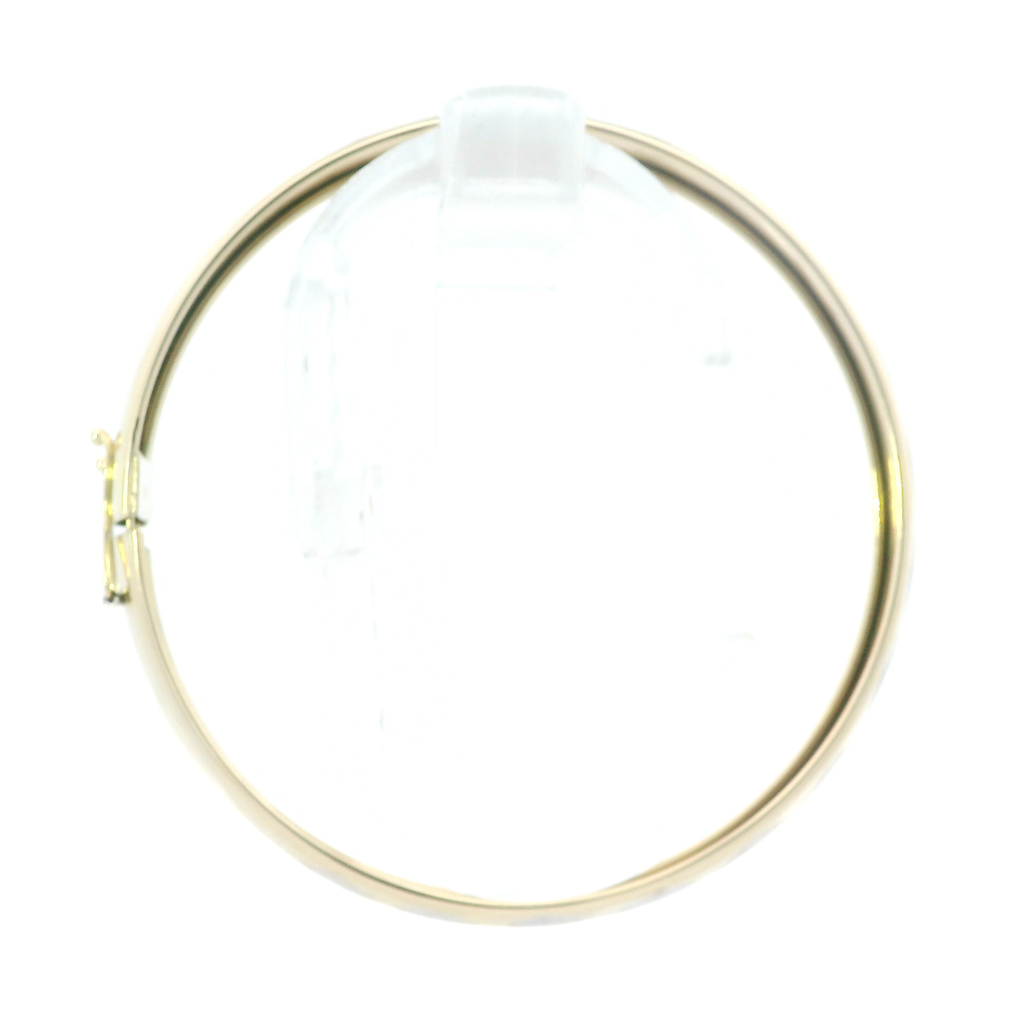 Bangle Yellow & White Gold Diamond Cut Checker Design Bangle Bracelet