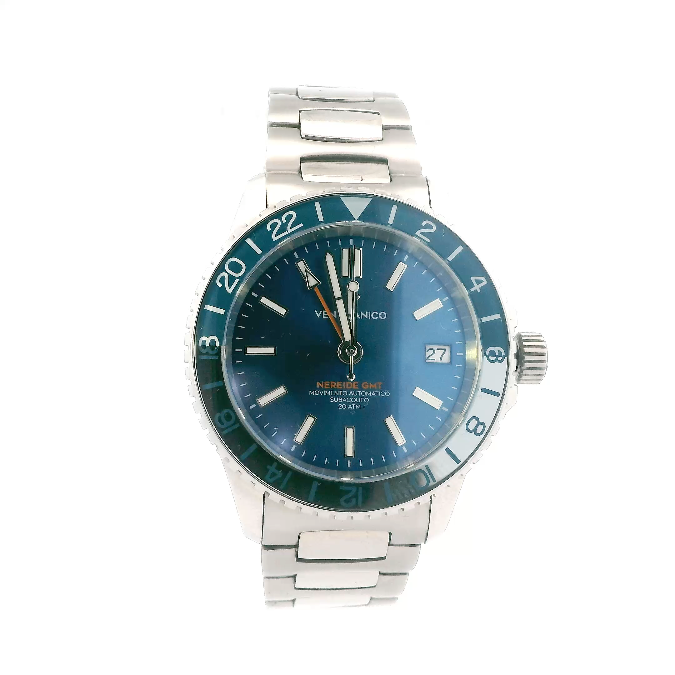 Venezianico Nereide GMT Blue Dial Mens Wristwatch