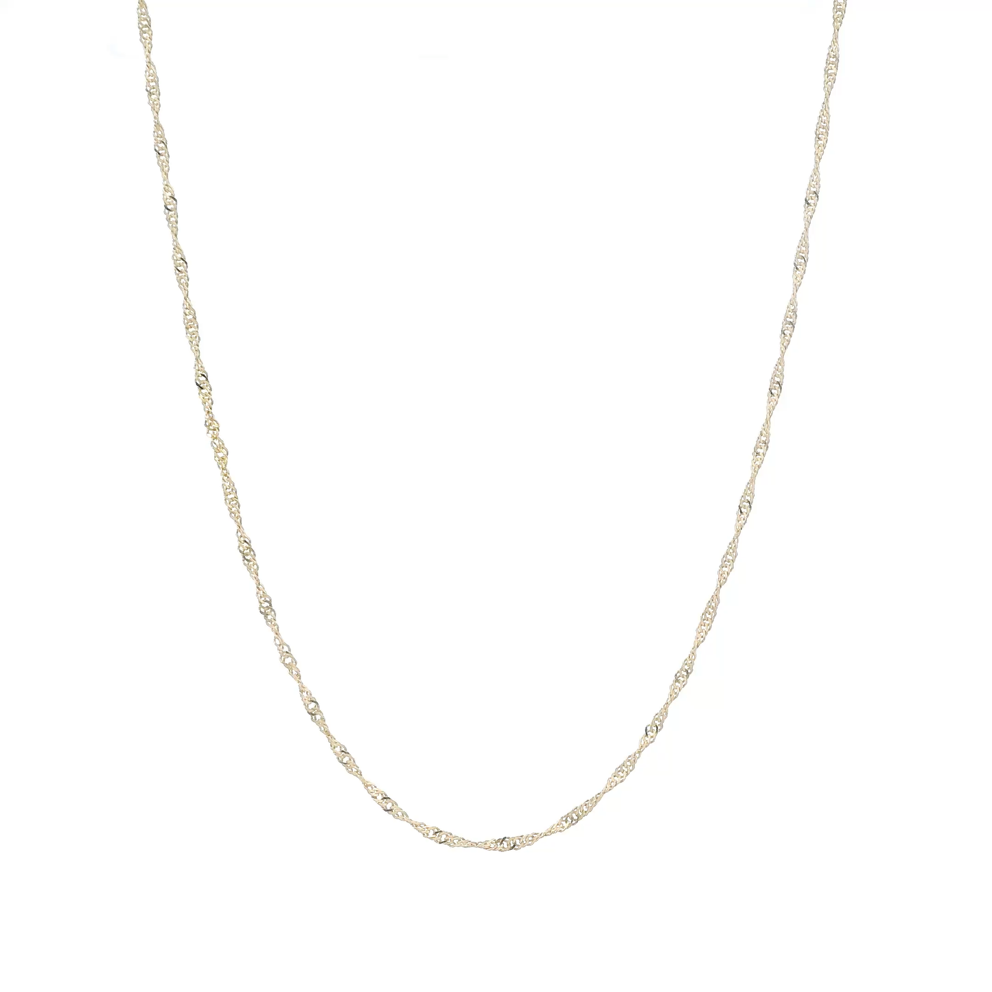 14K Yellow Gold 18" Singapore Chain