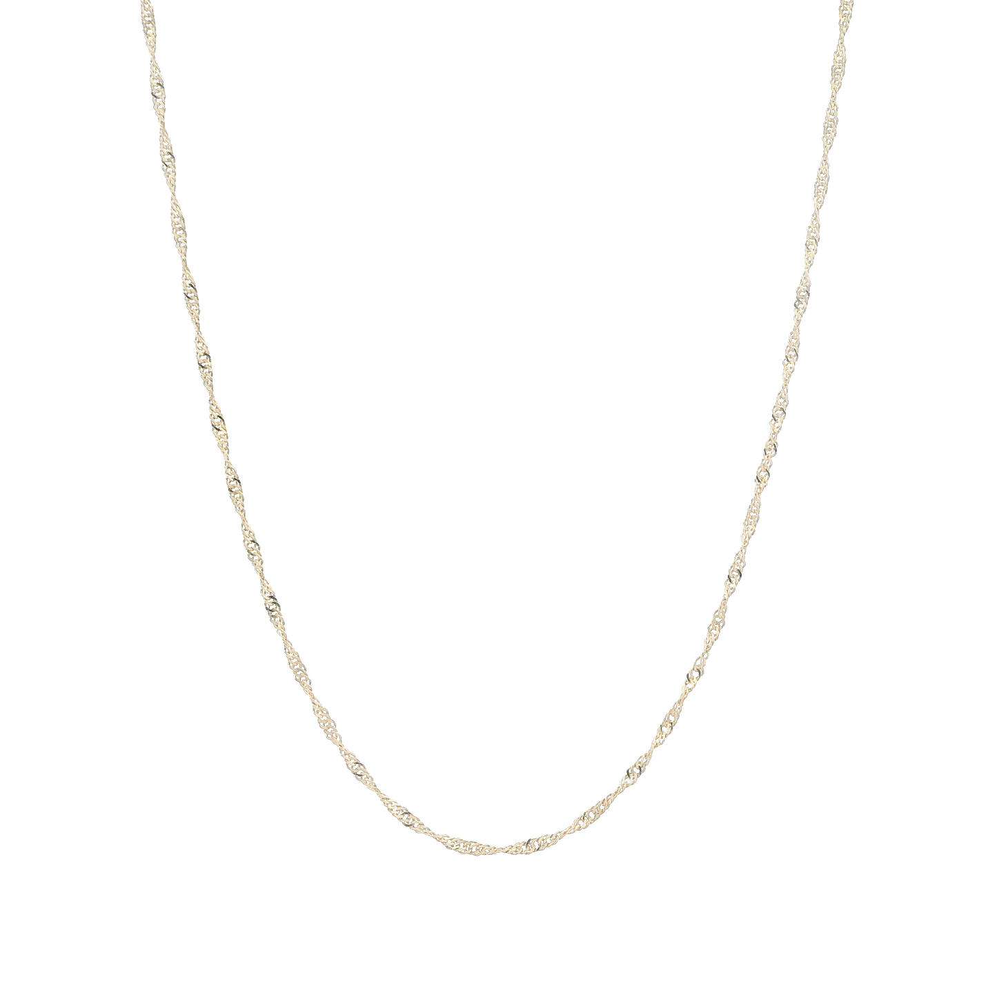 14K Yellow Gold 18" Singapore Chain