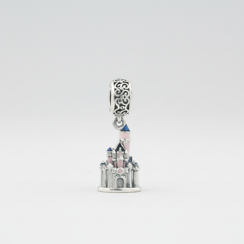 Sterling Silver Pandora Disneyland Sleeping Beauty Castle Dangle Charm