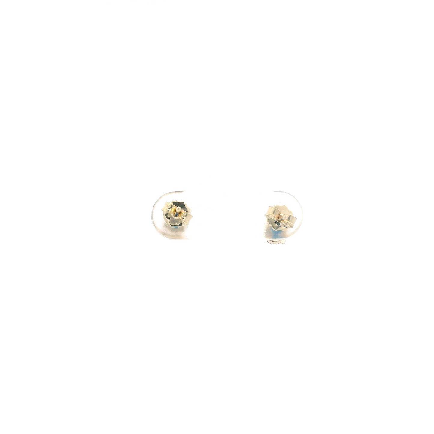 10K Yellow Gold Blue Sapphire Stud Earrings