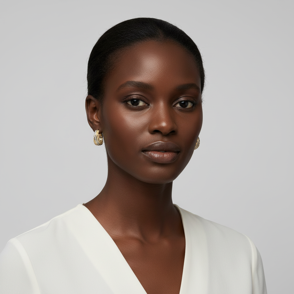 18K Tri Color Gold Striped Diamond Cut Criss Cross Hoop Earrings