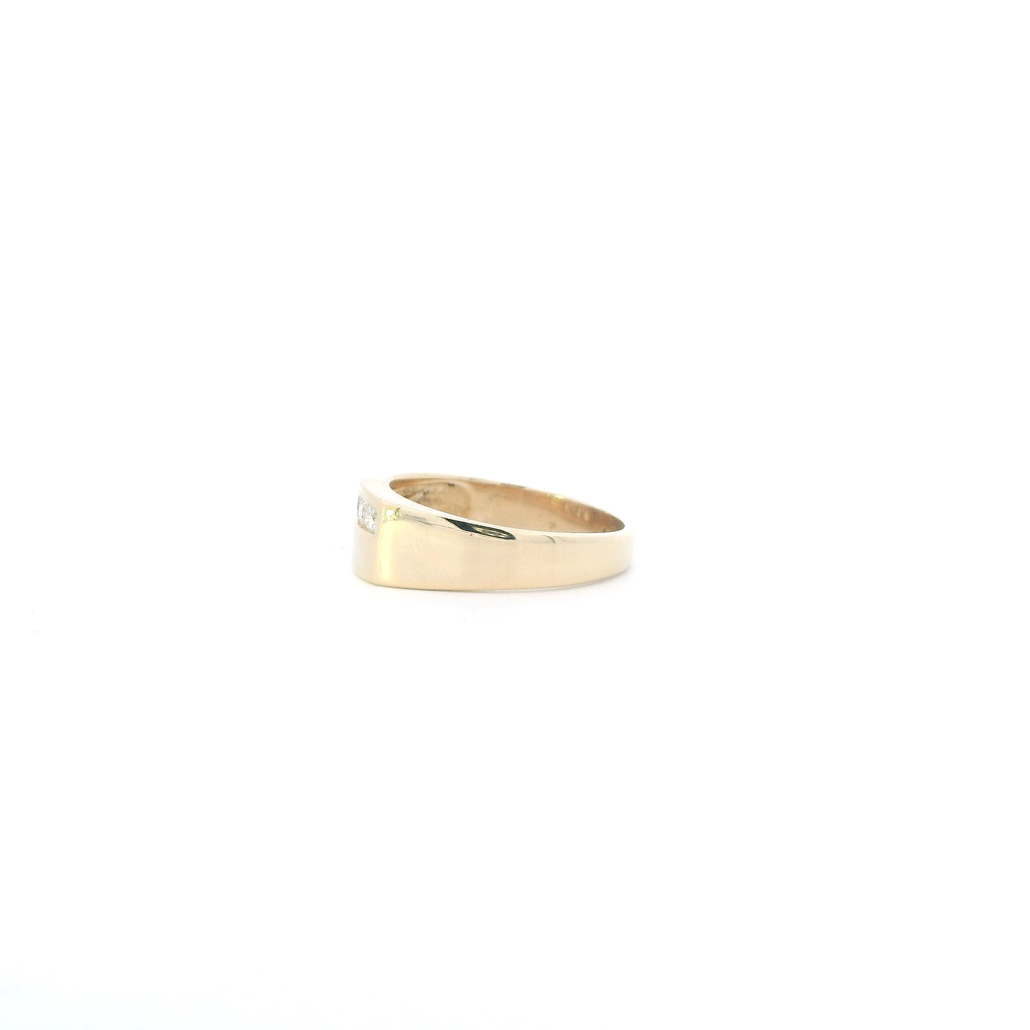 14K Yellow Gold Diamond Womens Ring - 0.32ct