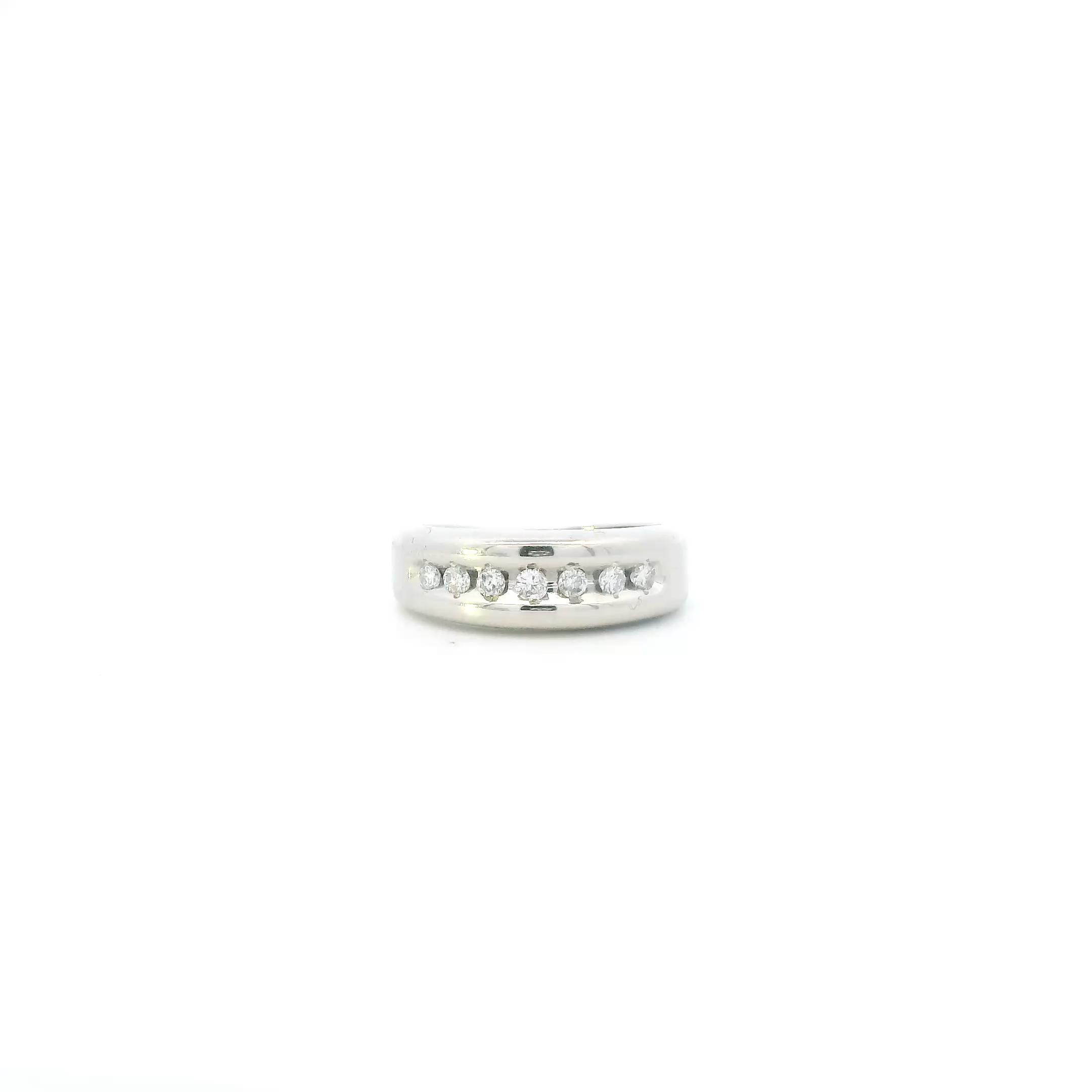 14K White Gold Diamond Womens Ring - 0.35ct