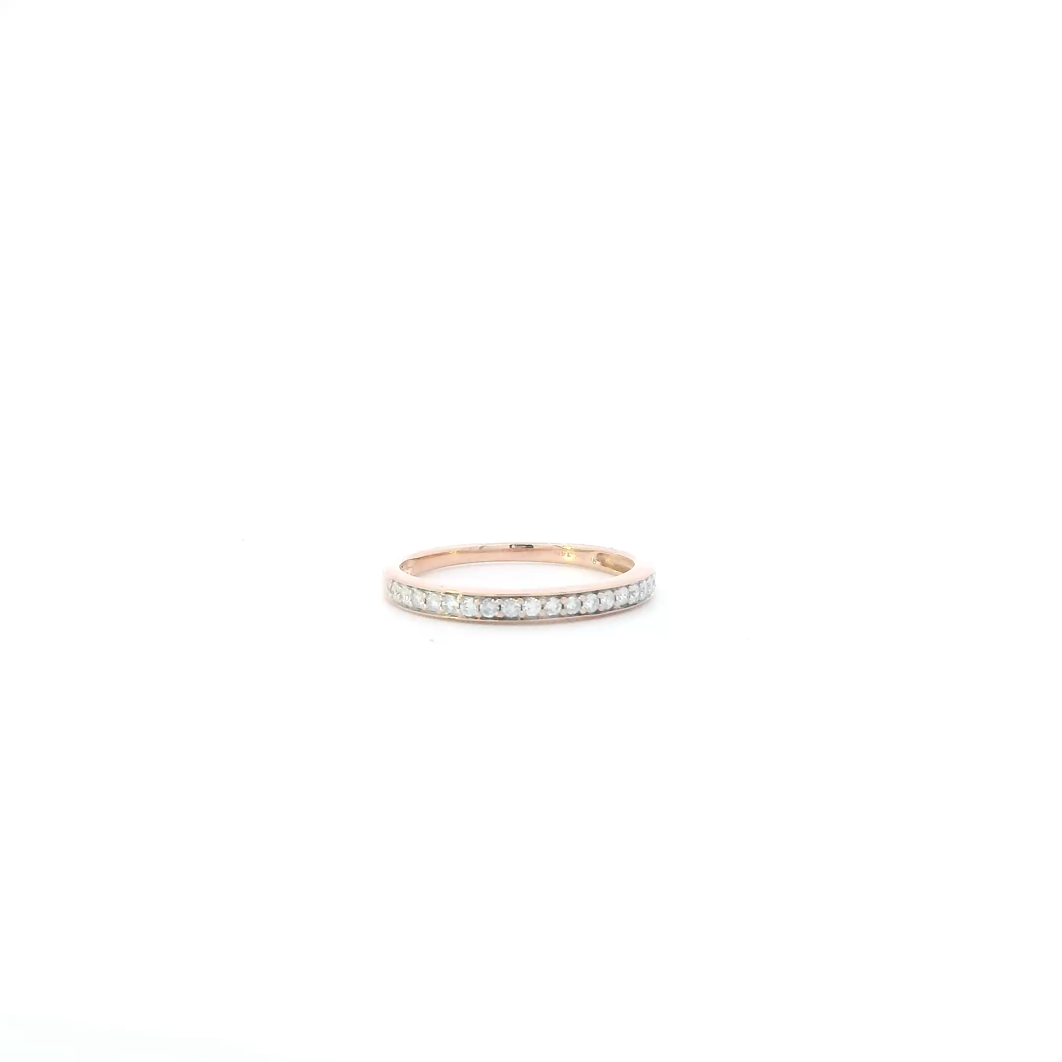 14K Rose Gold Diamond Womens Ring - 0.38ct