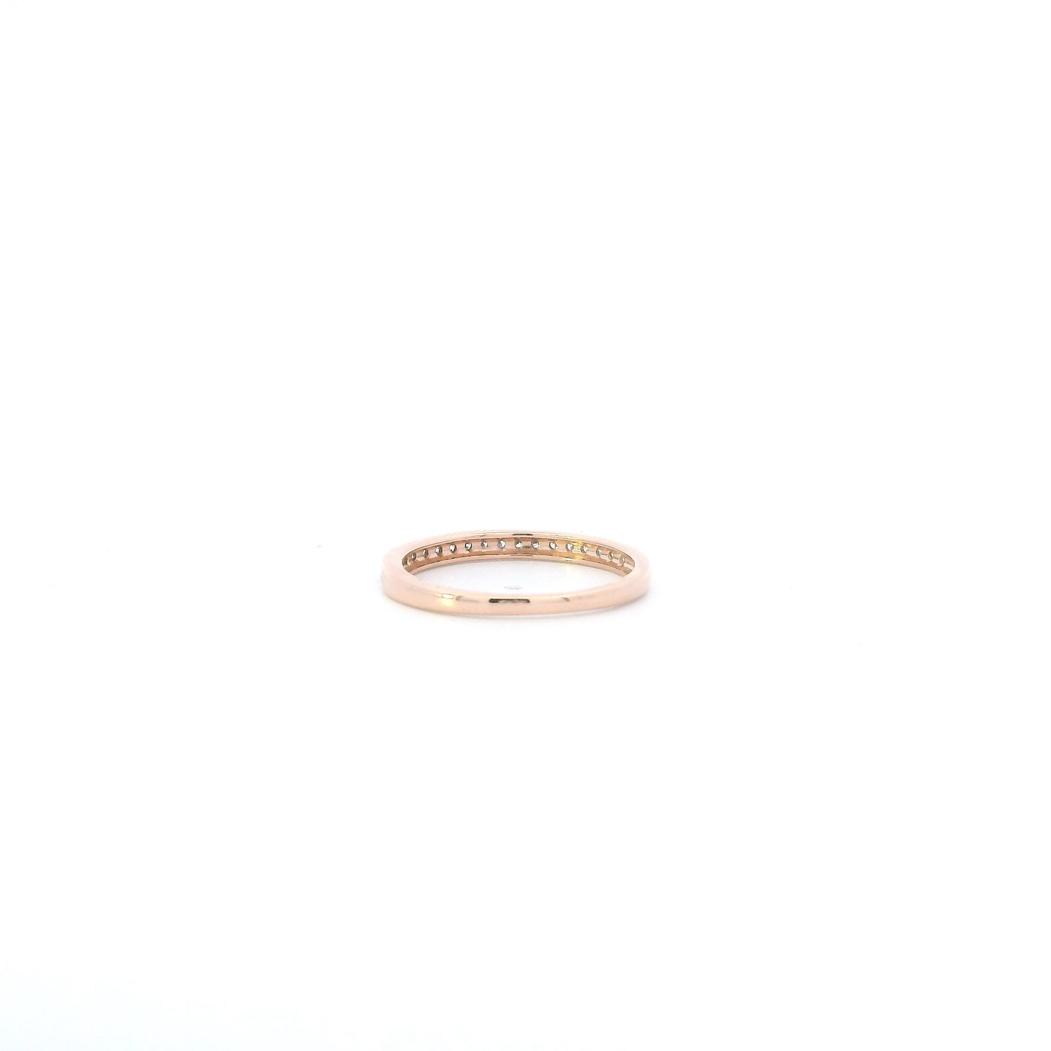 14K Rose Gold Diamond Womens Ring - 0.38ct