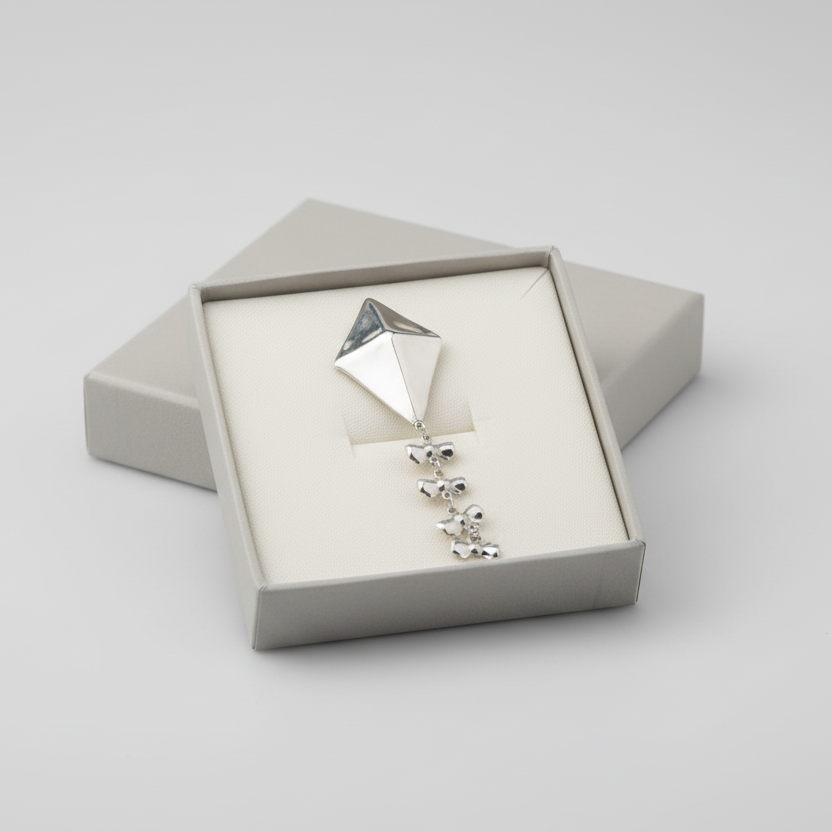 Vintage Sterling Silver Taxco Kite Pendant