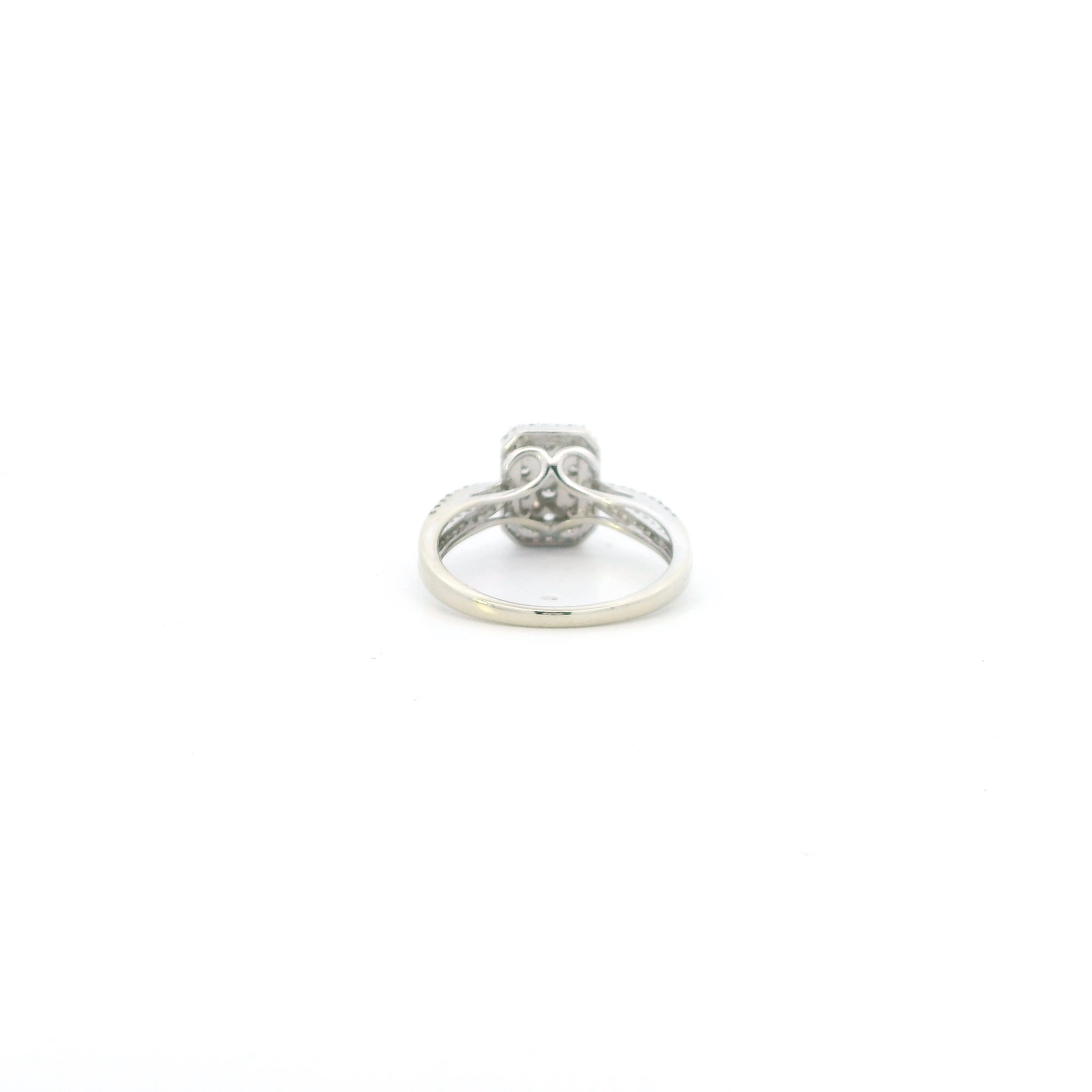 10K White Gold Diamonds Womens Ring - 0.44ct