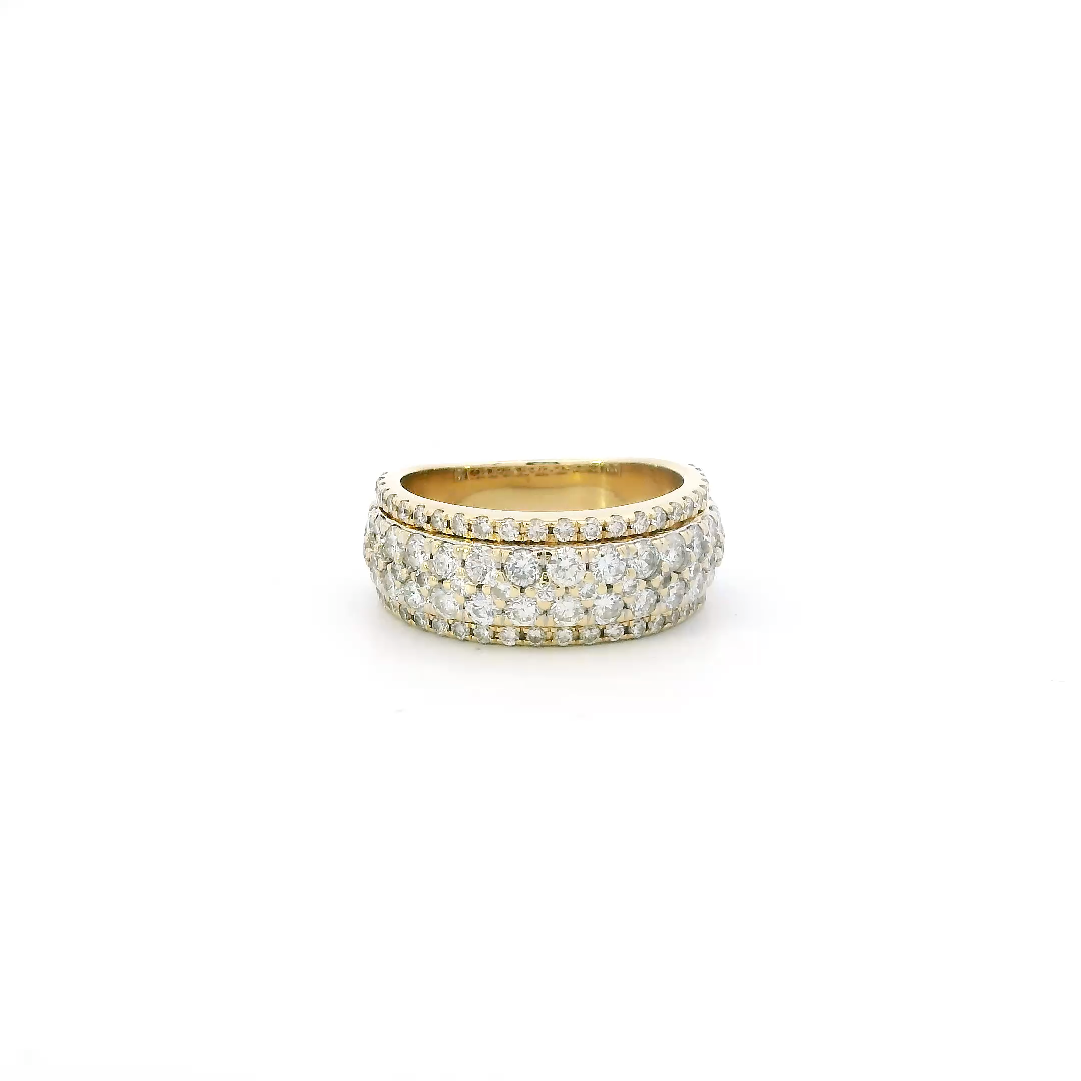 14K Yellow Gold Diamond Ring - 3.23ct