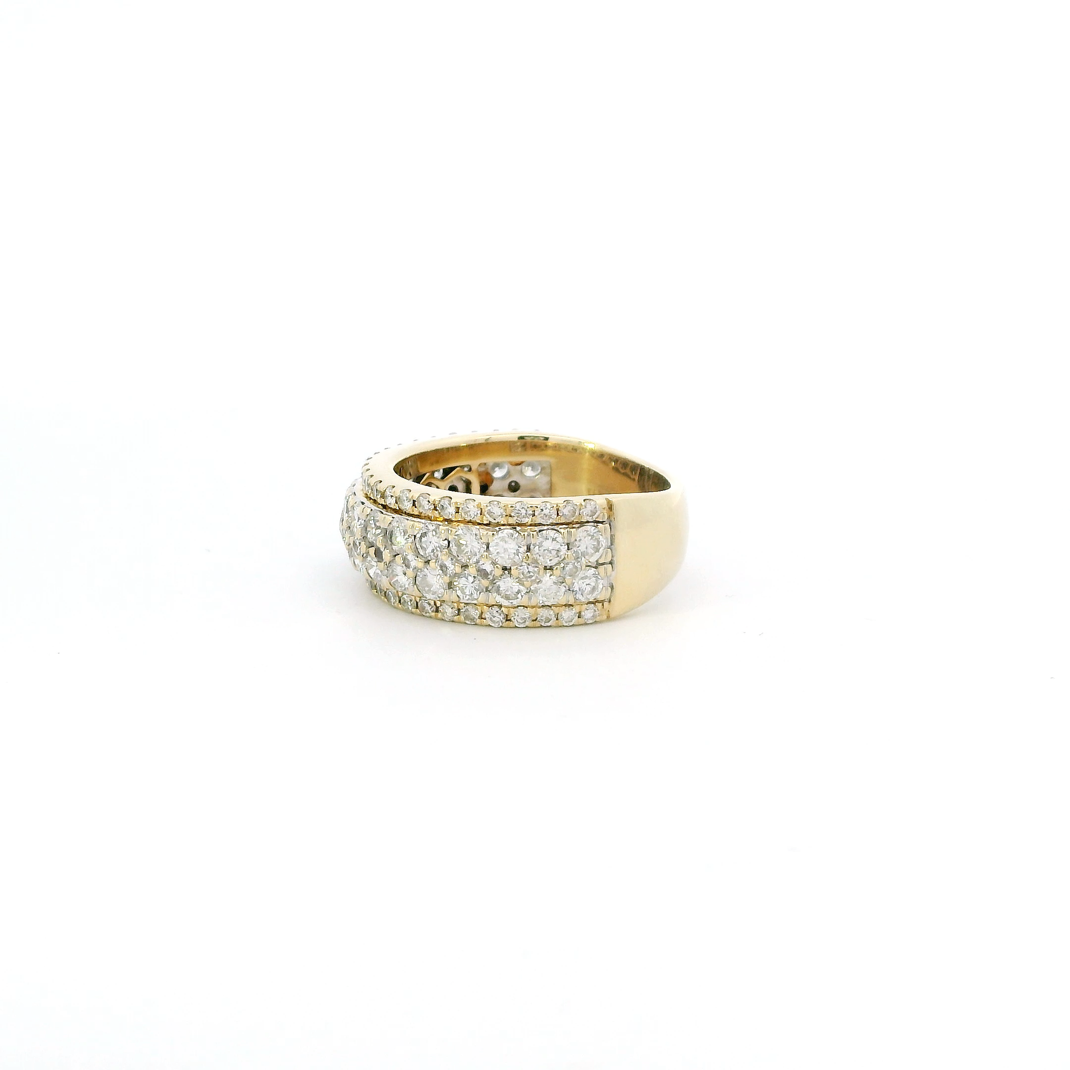 14K Yellow Gold Diamond Ring - 3.23ct